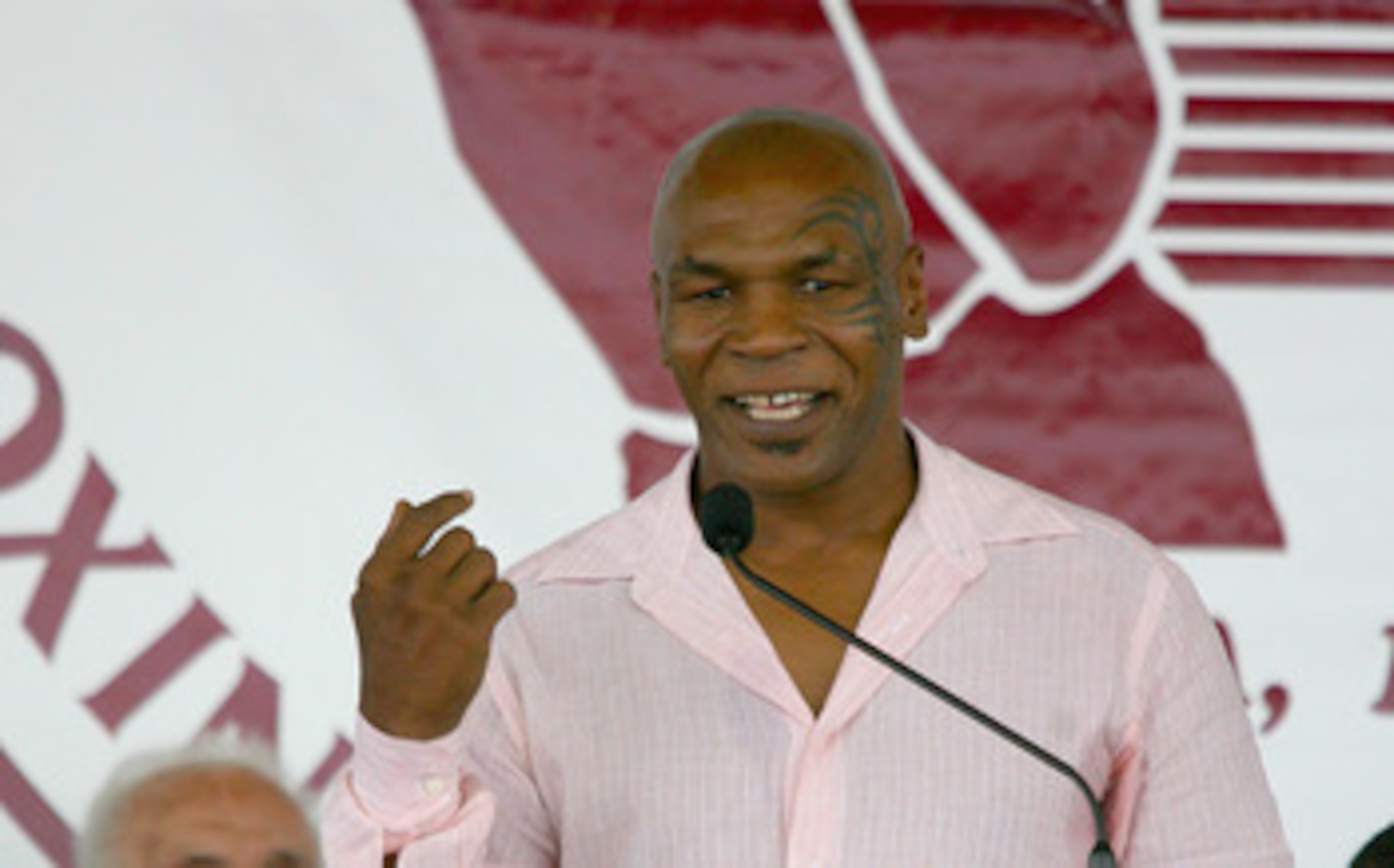 CANASTOTA, NY - JUNE 12:  Mike Tyson gives his induction speech during the 2011 International Boxing Hall of Fame Inductions at the International Boxing Hall of Fame on June 12, 2011 in Canastota, New York.  (Photo by Rick Stewart/Getty Images)