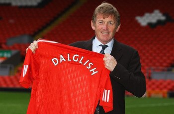 LIVERPOOL, ENGLAND - JANUARY 10:  Kenny Dalglish is formally introduced as the manager of Liverpool FC at Anfield on January 10, 2011 in Liverpool, England.  (Photo by Matthew Lewis/Getty Images)