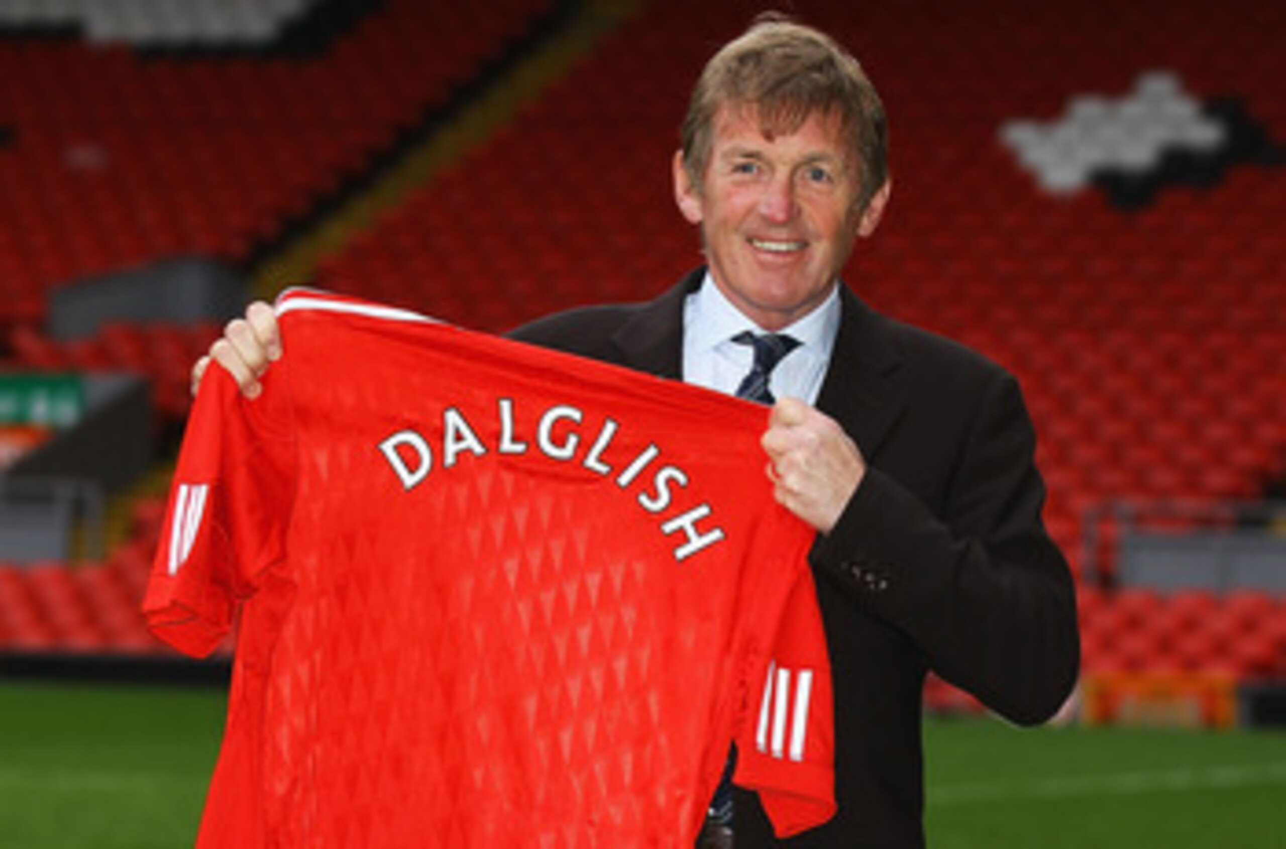 LIVERPOOL, ENGLAND - JANUARY 10: Kenny Dalglish is formally introduced as the manager of Liverpool FC at Anfield on January 10, 2011 in Liverpool, England. (Photo by Matthew Lewis/Getty Images) LIVERPOOL, ENGLAND - JANUARY 10: Kenny Dalglish is formally introduced as the manager of Liverpool FC at Anfield on January 10, 2011 in Liverpool, England. (Photo by Matthew Lewis/Getty Images)