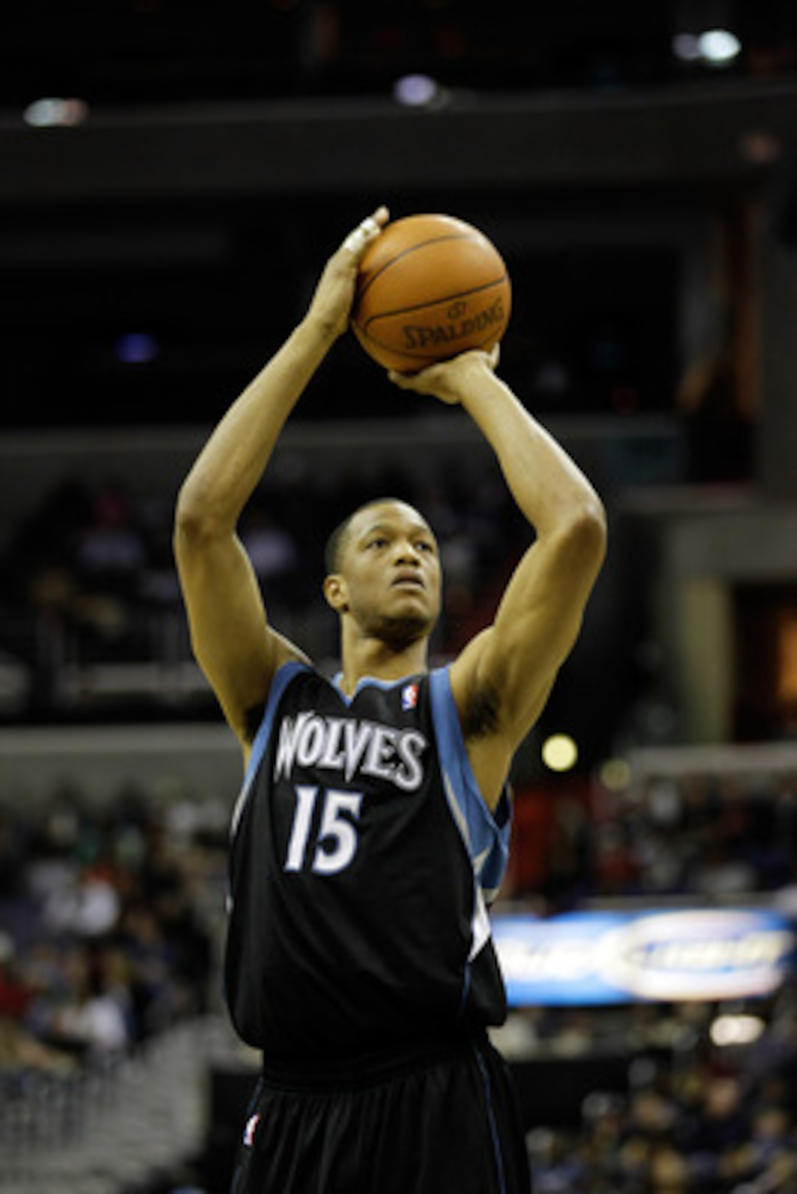 WASHINGTON, DC - MARCH 05: Anthony Randolph #15 of the Minnesota Timberwolves shoots a free throw against the Washington Wizards at the Verizon Center on March 5, 2011 in Washington, DC. NOTE TO USER: User expressly acknowledges and agrees that, by downl WASHINGTON, DC - MARCH 05: Anthony Randolph #15 of the Minnesota Timberwolves shoots a free throw against the Washington Wizards at the Verizon Center on March 5, 2011 in Washington, DC. NOTE TO USER: User expressly acknowledges and agrees that, by downl