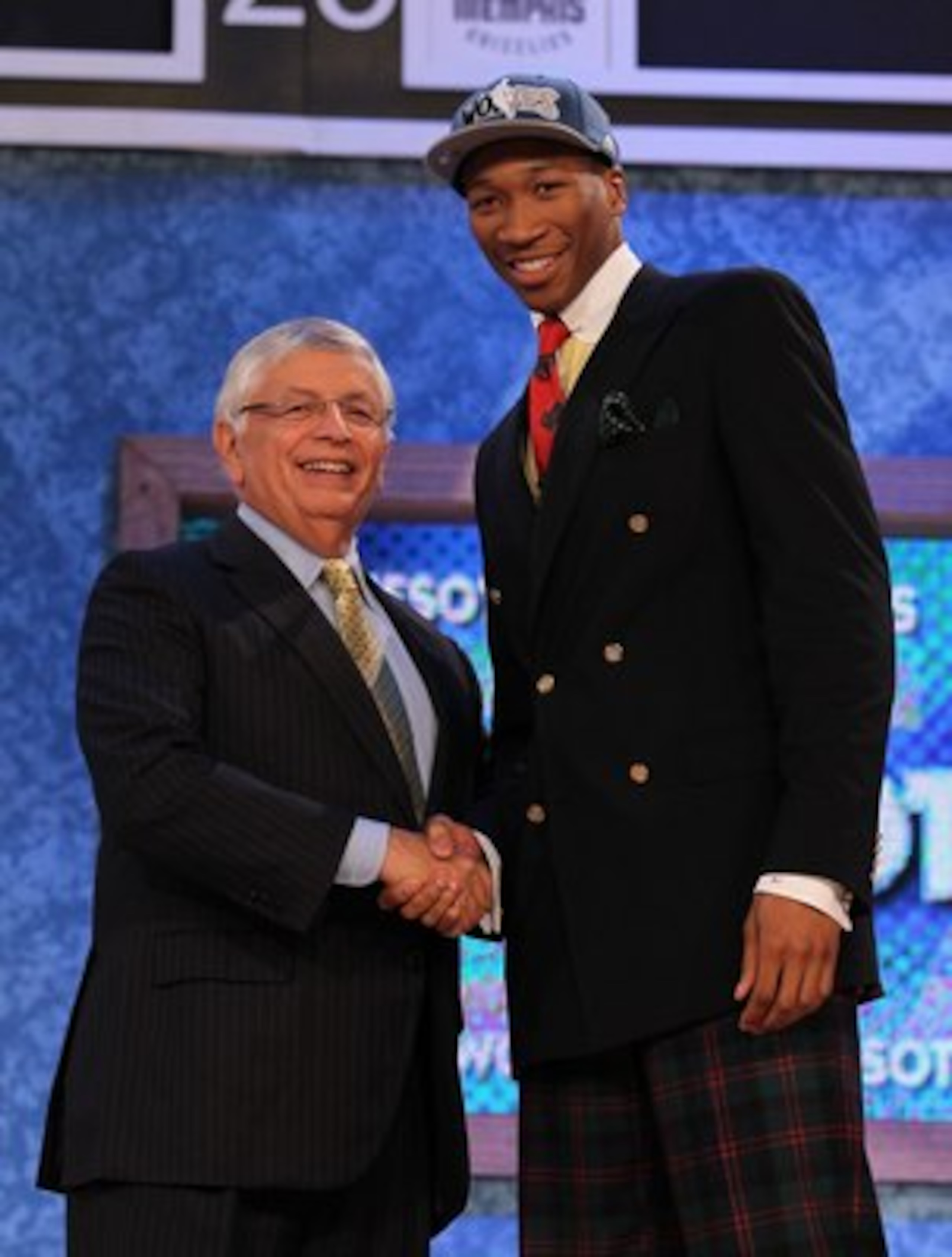 NEW YORK - JUNE 24: Wesley Johnson stands with NBA Commisioner David Stern after being drafted by The Minnesota Timberwolves at Madison Square Garden on June 24, 2010 in New York, New York. (Photo by Al Bello/Getty Images) NEW YORK - JUNE 24: Wesley Johnson stands with NBA Commisioner David Stern after being drafted by The Minnesota Timberwolves at Madison Square Garden on June 24, 2010 in New York, New York. (Photo by Al Bello/Getty Images)