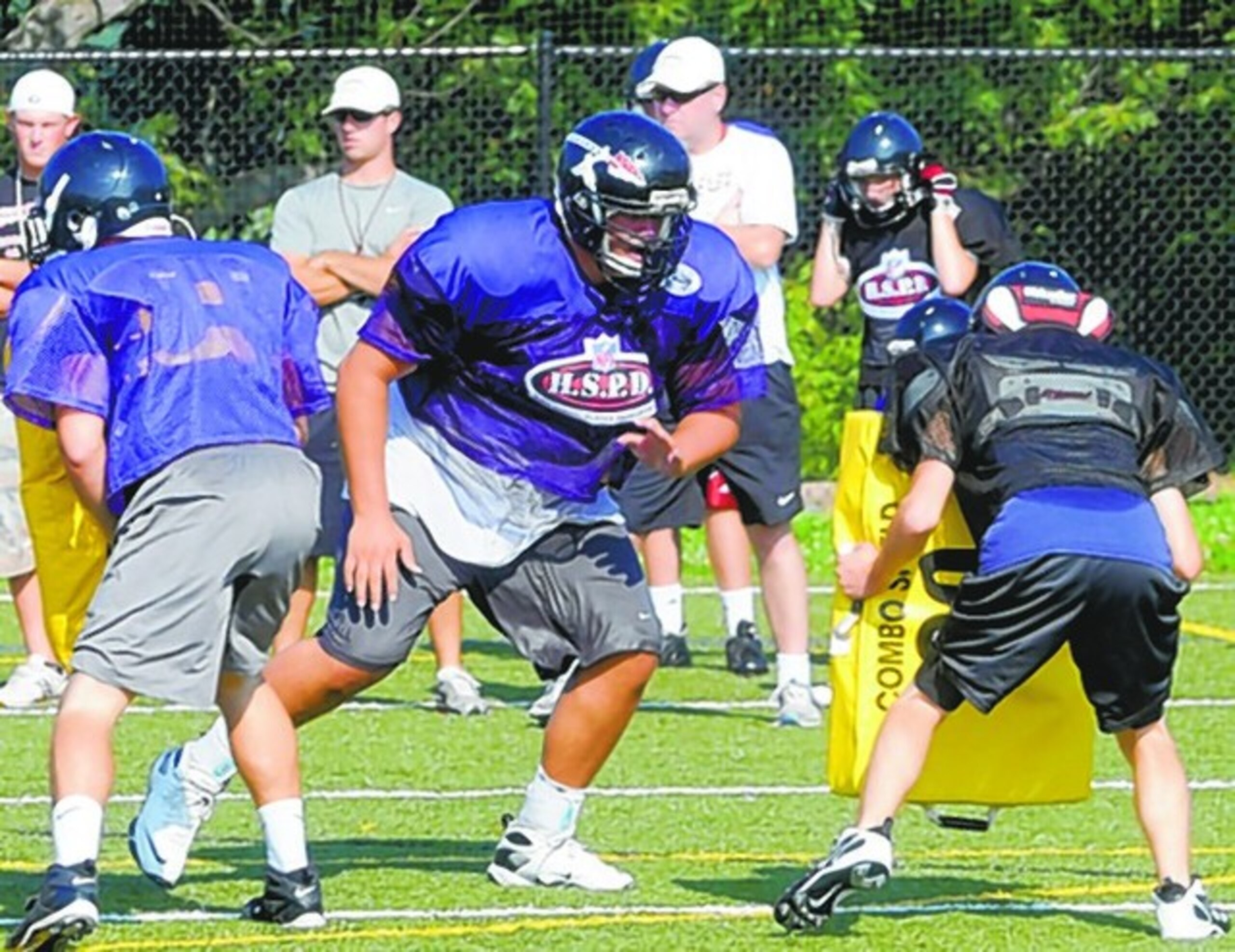 Believe it or not, Rob Havenstein (middle) is just a freshman.