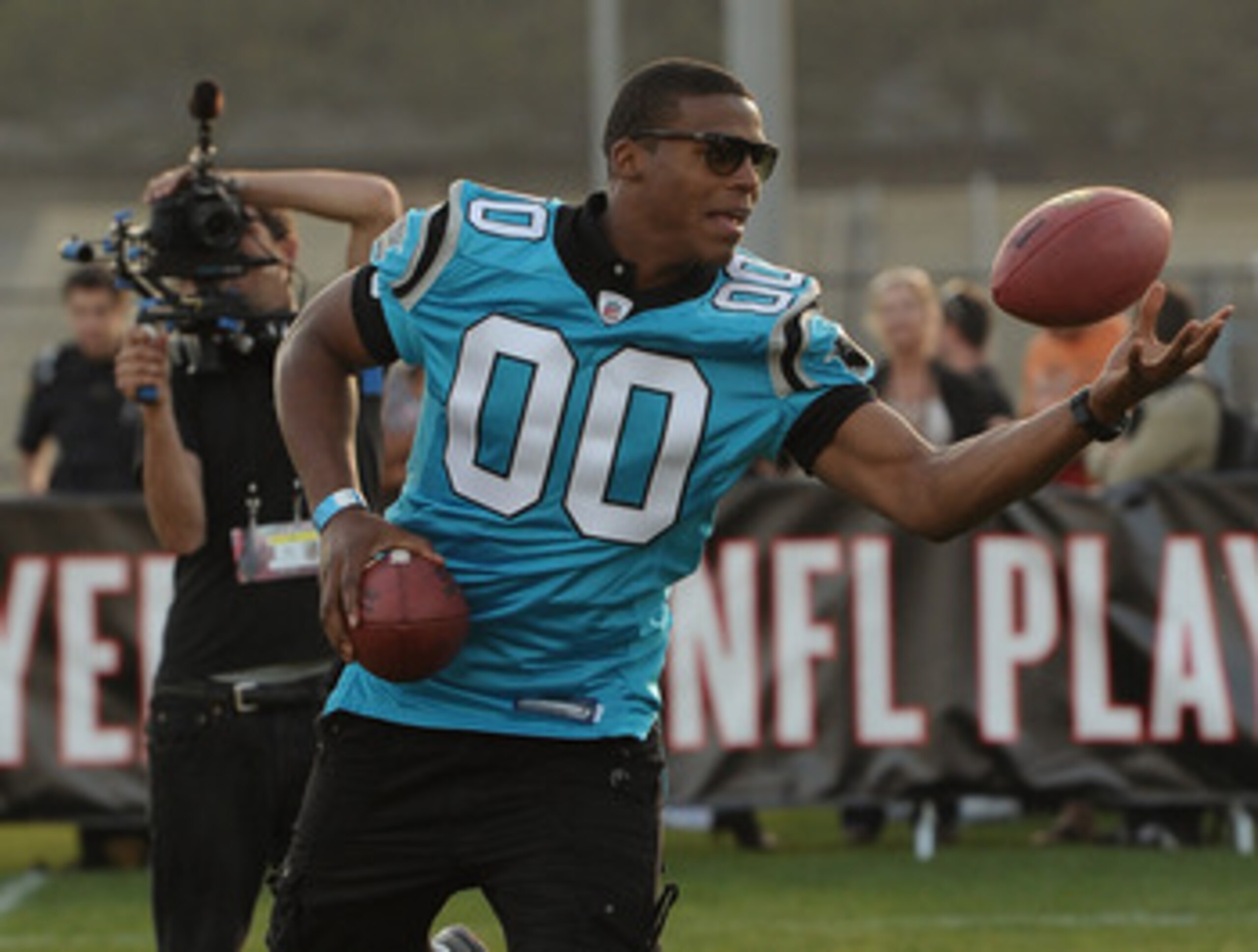 LOS ANGELES, CA - MAY 20:  Cam Newton attends the NFL PLAYERS Premiere League Flag Football Game at UCLA on May 20, 2011 in Los Angeles, California.  (Photo by Noel Vasquez/Getty Images)