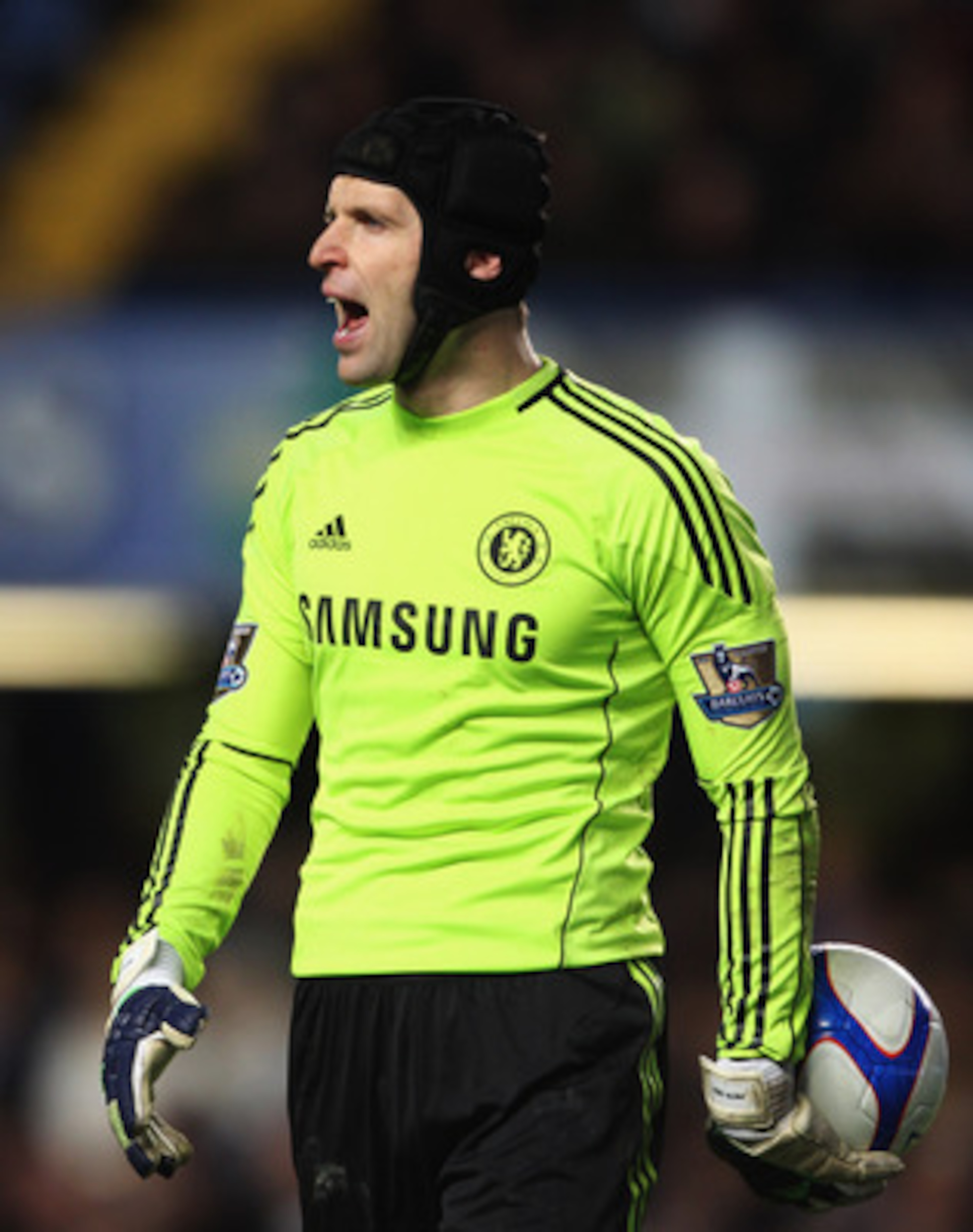 LONDON, ENGLAND - JANUARY 09:  Petr Cechs of Chelsea shouts during the FA Cup sponsored by E.ON 3rd round match between Chelsea and Ipswich Town at Stamford Bridge on January 9, 2011 in London, England.  (Photo by Scott Heavey/Getty Images)