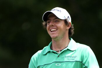 BETHESDA, MD - JUNE 14:  Rory McIlroy of Northern Ireland waits on a tee box during a practice round prior to the start of the 111th U.S. Open at Congressional Country Club on June 14, 2011 in Bethesda, Maryland.  (Photo by Andrew Redington/Getty Images)