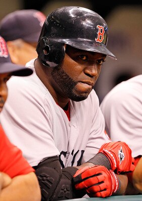 ST. PETERSBURG, FL - JUNE 14: Designated hitter David Ortiz #34 of the Boston Red Sox waits to bat against the Tampa Bay Rays during the game at Tropicana Field on June 14, 2011 in St. Petersburg, Florida. (Photo by J. Meric/Getty Images) ST. PETERSBURG, FL - JUNE 14: Designated hitter David Ortiz #34 of the Boston Red Sox waits to bat against the Tampa Bay Rays during the game at Tropicana Field on June 14, 2011 in St. Petersburg, Florida. (Photo by J. Meric/Getty Images)