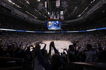 VANCOUVER, BC - JUNE 04:  Fans cheer after Alex Burrows #14 of the Vancouver Canucks scored a goal against Tim Thomas #30 of the Boston Bruins in the middle of the first period during Game Two of the 2011 NHL Stanley Cup Final at Rogers Arena on June 4, 2