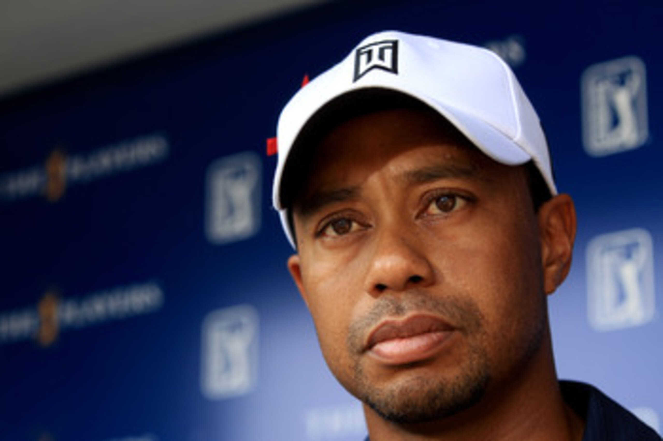 PONTE VEDRA BEACH, FL - MAY 12: Tiger Woods addresses the media after withdrawing on the ninth hole during the first round of THE PLAYERS Championship held at THE PLAYERS Stadium course at TPC Sawgrass on May 12, 2011 in Ponte Vedra Beach, Florida. (Pho PONTE VEDRA BEACH, FL - MAY 12: Tiger Woods addresses the media after withdrawing on the ninth hole during the first round of THE PLAYERS Championship held at THE PLAYERS Stadium course at TPC Sawgrass on May 12, 2011 in Ponte Vedra Beach, Florida. (Pho