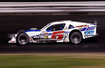 STAFFORD SPRINGS, CT - MAY 27:  Ron Silk, driver of the #6 T.S Haulers\Calverton Tree Farm Chevrolet during the TSI Harley-Davidson 125 for the NASCAR Whelen Modified Tour at Stafford Motor Speedway on May 27, 2011 in Stafford Springs, Connecticut.  (Phot