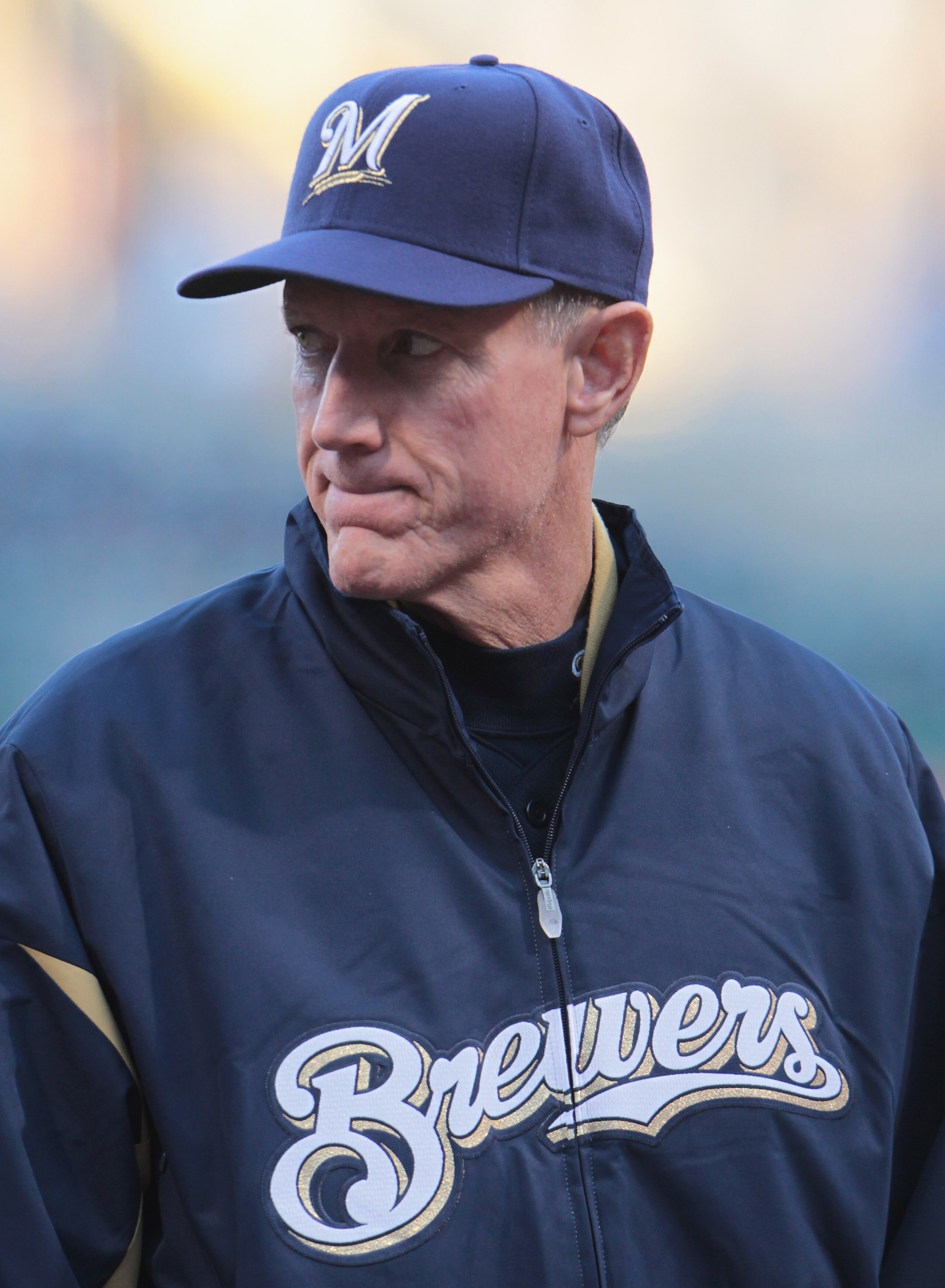 PITTSBURGH, PA - APRIL 13: Milwaukee Brewers Manager Ron Roenicke #10 waits at home plate during their game against the Pittsburgh Pirates at PNC Park on April 13, 2011 in Pittsburgh, Pennsylvania. (Photo by Scott Halleran/Getty Images) PITTSBURGH, PA - APRIL 13: Milwaukee Brewers Manager Ron Roenicke #10 waits at home plate during their game against the Pittsburgh Pirates at PNC Park on April 13, 2011 in Pittsburgh, Pennsylvania. (Photo by Scott Halleran/Getty Images)