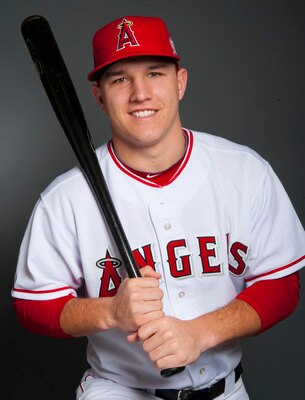 TEMPE, AZ - FEBRUARY 21: Mike Trout #90 of the Los Angeles Angels of Anaheim poses during their photo day at Tempe Diablo Stadium on February 21, 2011 in Tempe,Arizona. (Photo by Rob Tringali/Getty Images)