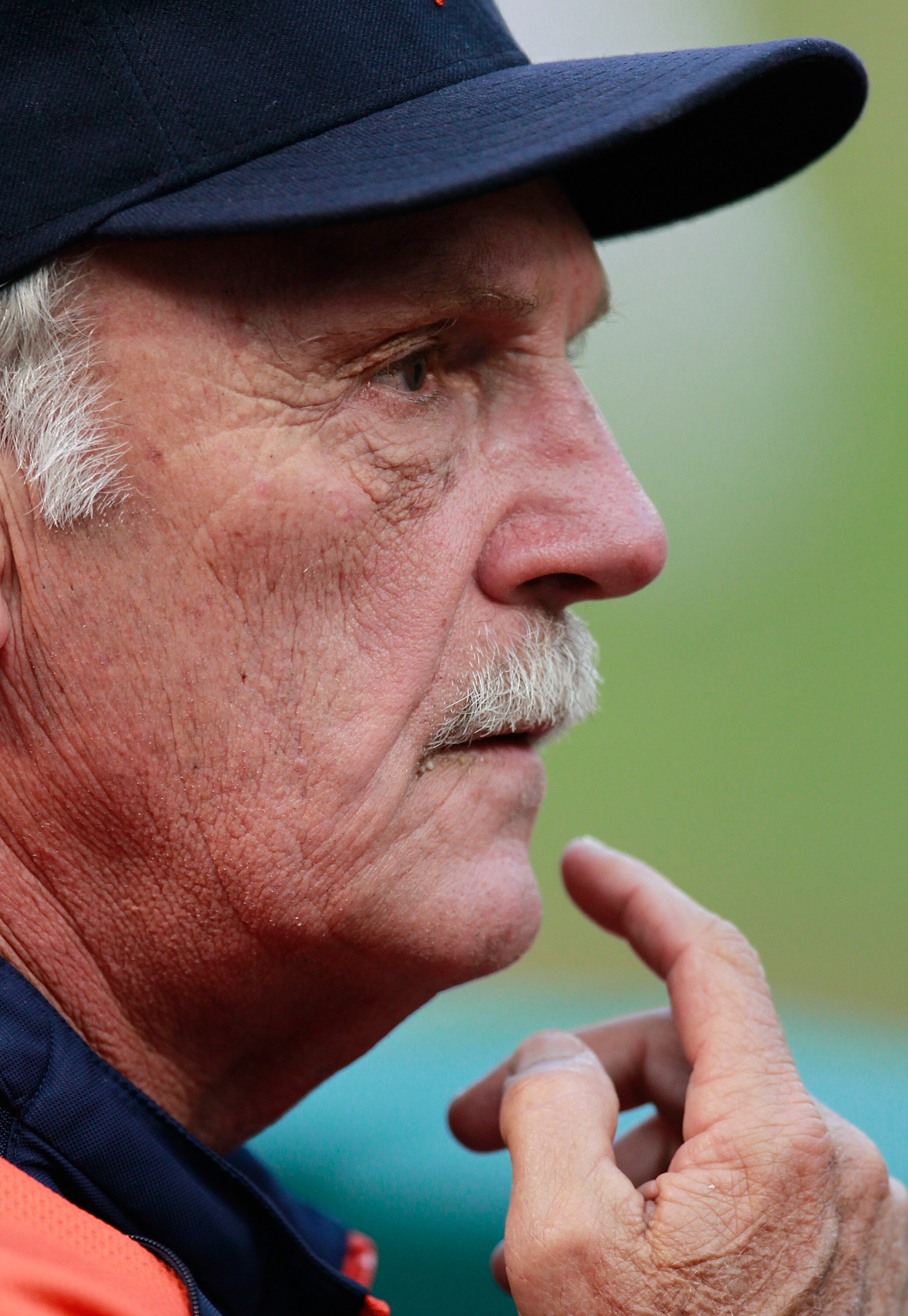 ARLINGTON, TX - JUNE 06:  Jim Leyland #10 of the Detroit Tigers leads his team against the Texas Rangers at Rangers Ballpark in Arlington on June 6, 2011 in Arlington, Texas.  (Photo by Tom Pennington/Getty Images)