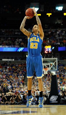 TAMPA, FL - MARCH 19:  Tyler Honeycutt #23 of the UCLA Bruins attempts a shot against the Florida Gators during the third round of the 2011 NCAA men's basketball tournament at St. Pete Times Forum on March 19, 2011 in Tampa, Florida.  (Photo by J. Meric/G