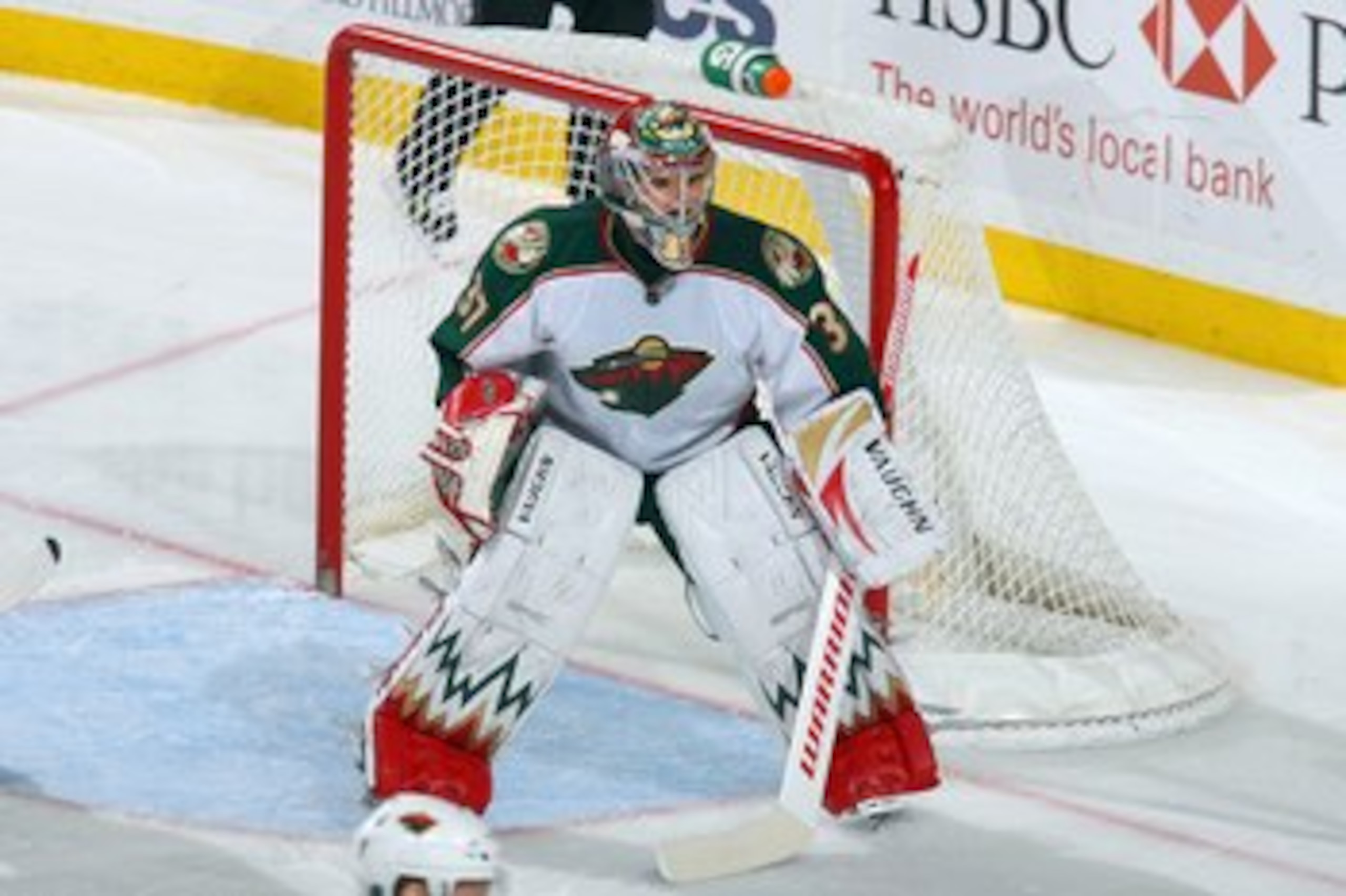 BUFFALO, NY - MARCH 12: Goalie Josh Harding #37 of the Minnesota Wild guards the net during the game against the Buffalo Sabres at HSBC Arena on March 12, 2010 in Buffalo, New York. (Photo by Rick Stewart/Getty Images)