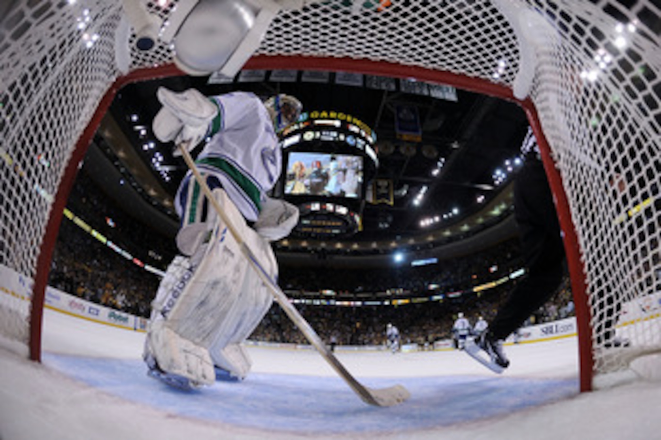 BOSTON, MA - JUNE 13: Roberto Luongo #1 of the Vancouver Canucks looks on during Game Six against the Boston Bruins in the 2011 NHL Stanley Cup Final at TD Garden on June 13, 2011 in Boston, Massachusetts. (Photo by Elsa/Getty Images) BOSTON, MA - JUNE 13: Roberto Luongo #1 of the Vancouver Canucks looks on during Game Six against the Boston Bruins in the 2011 NHL Stanley Cup Final at TD Garden on June 13, 2011 in Boston, Massachusetts. (Photo by Elsa/Getty Images)