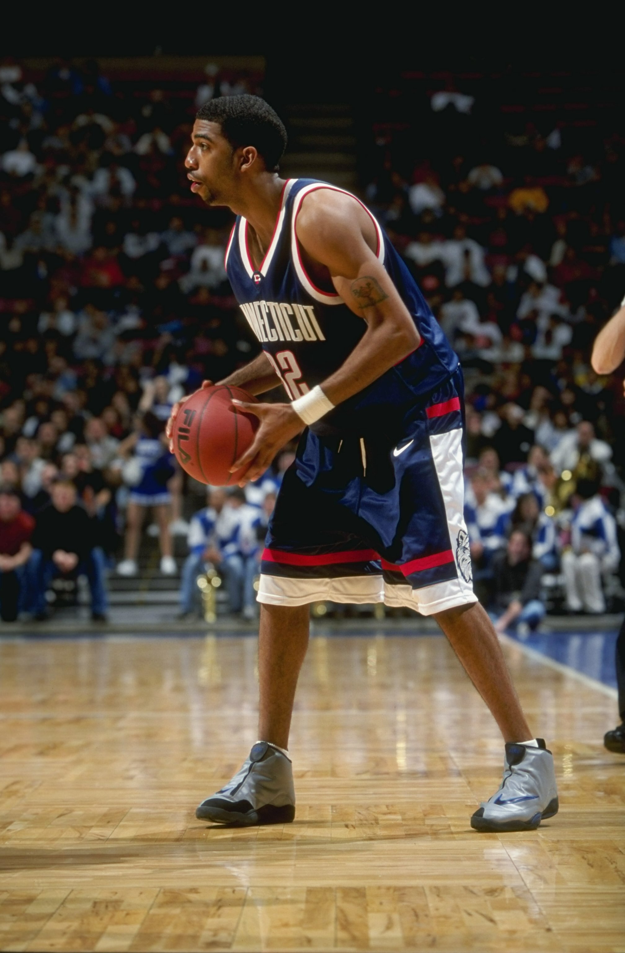 13 Feb 1999:  Richard Hamilton #32 of the UCONN Huskies in action during the game against the Seton Hall Pirates at the Continental Airlines Arena in East Rutherford, New Jersey. The Huskies defeated the Pirates 53-48. Mandatory Credit: Ezra O. Shaw  /All