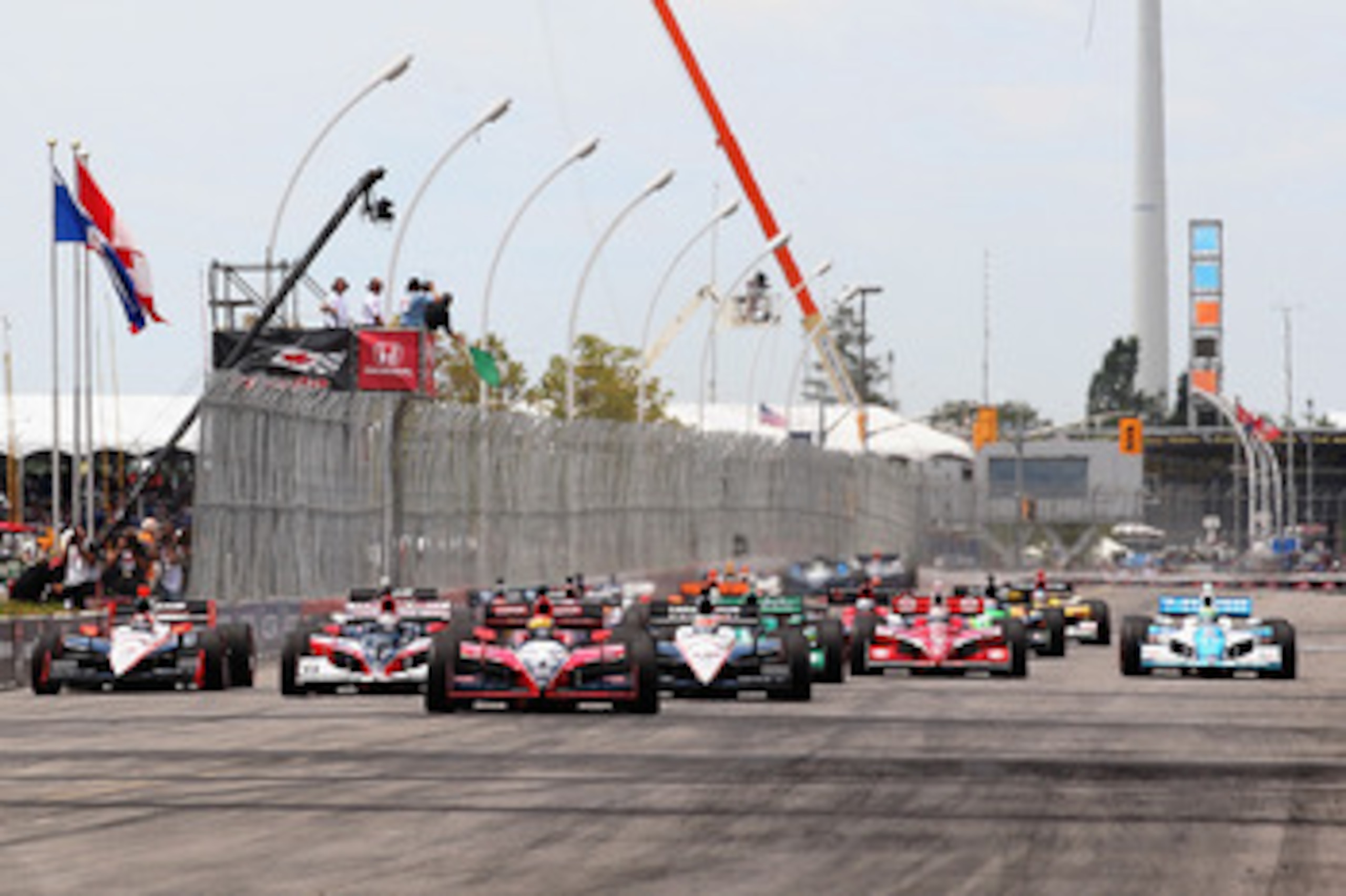 TORONTO, ON - JULY 18:  A general view of the start of the IZOD IndyCar Series Honda Indy Toronto on July 18, 2010 in the streets of Toronto, Canada.  (Photo by Streeter Lecka/Getty Images)