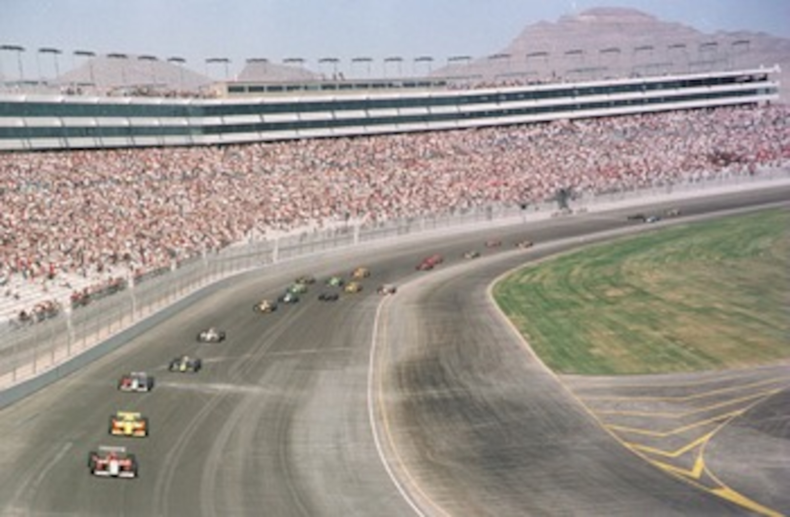 15 Sep 1996:  The start of the Las Vegas 500K, Round Two of the Indy Racing League Championship at Las Vegas Motor Speedway in Las Vegas, Nevada. Mandatory Credit: Darrell Ingham/Allsport