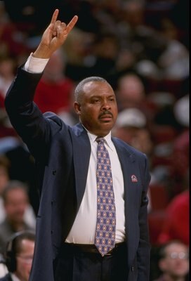 5 Mar 1998: Coach Clem Haskins of the Minnesota Golden Gophers looks on during a Big 10 Tournament game against the Northwestern Wildcats at the United Center in Chicago, Illinois. Minnesota defeated Northwestern 64-56. Mandatory Credit: Jonathan Daniel 5 Mar 1998: Coach Clem Haskins of the Minnesota Golden Gophers looks on during a Big 10 Tournament game against the Northwestern Wildcats at the United Center in Chicago, Illinois. Minnesota defeated Northwestern 64-56. Mandatory Credit: Jonathan Daniel