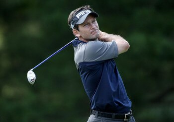 BETHESDA, MD - JUNE 14:  Mark Wilson hits a shot during a practice round prior to the start of the 111th U.S. Open at Congressional Country Club on June 14, 2011 in Bethesda, Maryland.  (Photo by Andrew Redington/Getty Images)