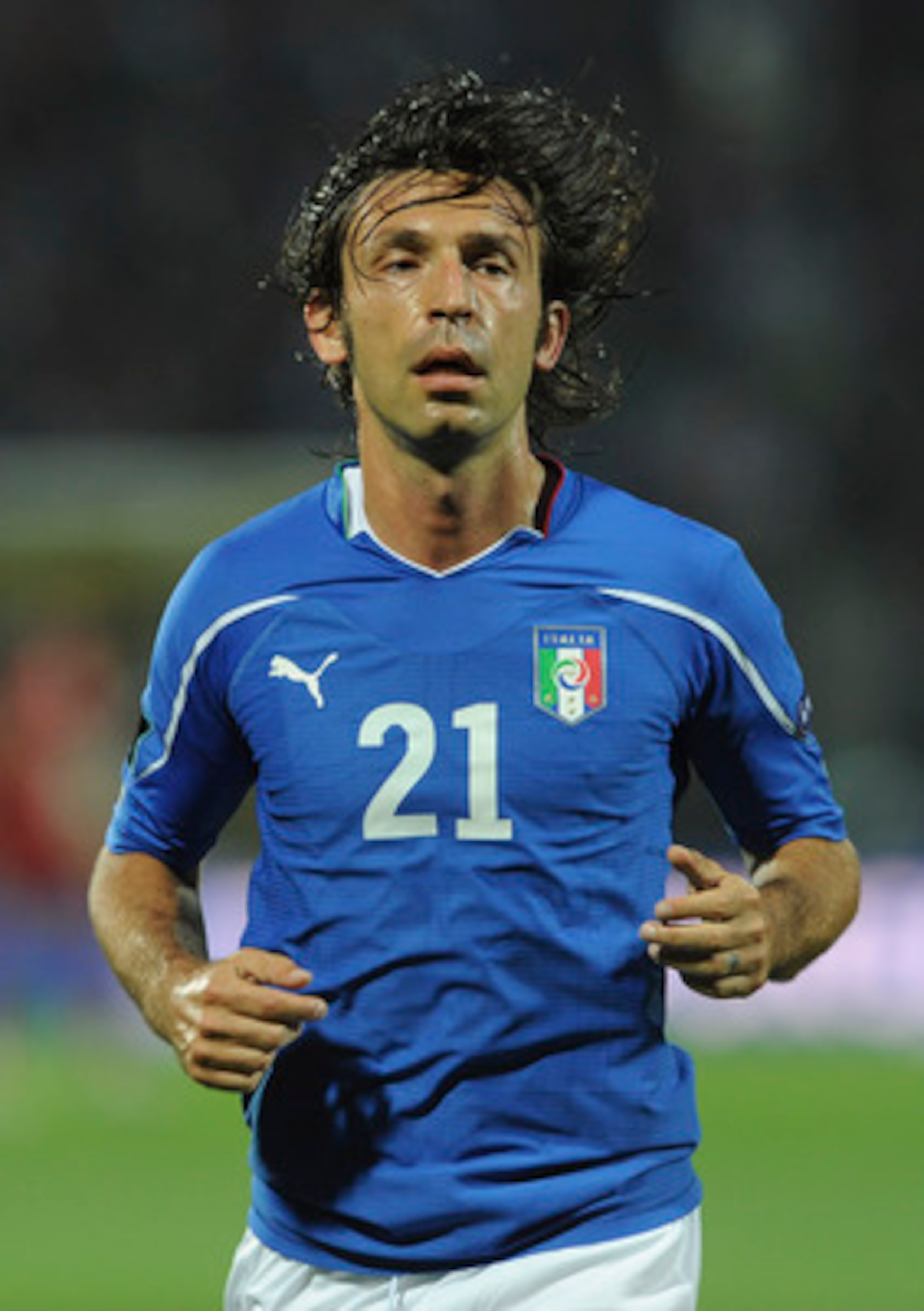 MODENA, ITALY - JUNE 03: Andrea Pirlo of Italy looks on during the UEFA EURO 2012 Group C qualifying match between Italy and Estonia on June 3, 2011 in Modena, Italy. (Photo by Dino Panato/Getty Images)