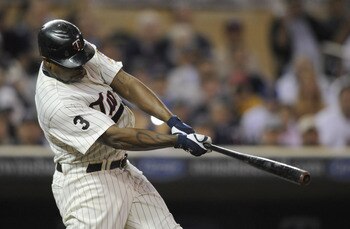 MINNEAPOLIS, MN - MAY 23: Delmon Young #21 of the Minnesota Twins bats against the Seattle Mariners during their game on May 23, 2011 at Target Field in Minneapolis, Minnesota. The Rockies won 6-5. (Photo by Hannah Foslien/Getty Images)