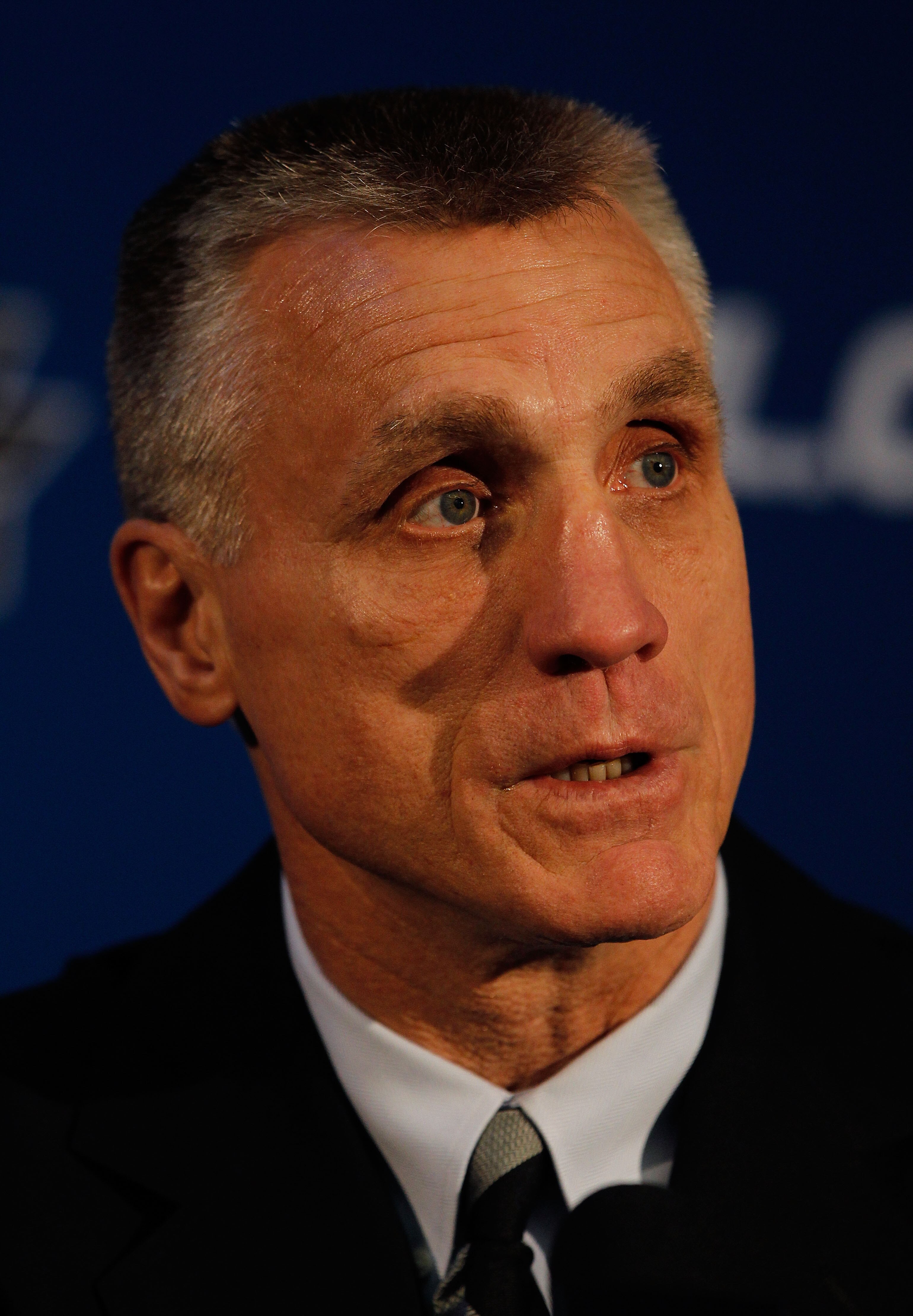 CHICAGO - MAY 27: General Manager Paul Holmgren of the Philadelphia Flyers answers questions during Stanley Cup media day at the United Center on May 27, 2010 in Chicago, Illinois. (Photo by Jonathan Daniel/Getty Images) CHICAGO - MAY 27: General Manager Paul Holmgren of the Philadelphia Flyers answers questions during Stanley Cup media day at the United Center on May 27, 2010 in Chicago, Illinois. (Photo by Jonathan Daniel/Getty Images)
