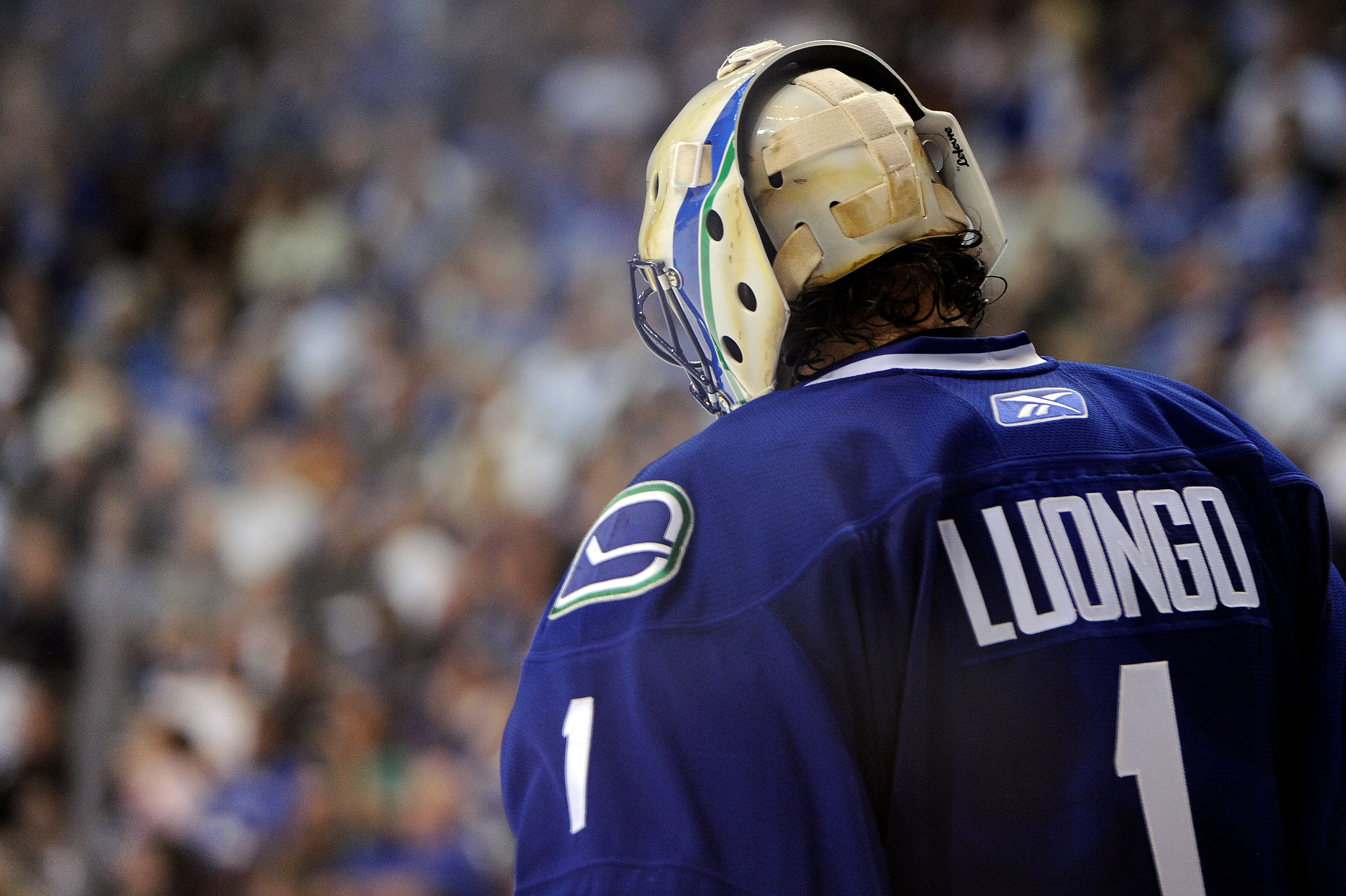 VANCOUVER, BC - JUNE 15: Roberto Luongo #1 of the Vancouver Canucks looks on during Game Seven against the Boston Bruins in the 2011 NHL Stanley Cup Final at Rogers Arena on June 15, 2011 in Vancouver, British Columbia, Canada. (Photo by Harry How/Getty VANCOUVER, BC - JUNE 15: Roberto Luongo #1 of the Vancouver Canucks looks on during Game Seven against the Boston Bruins in the 2011 NHL Stanley Cup Final at Rogers Arena on June 15, 2011 in Vancouver, British Columbia, Canada. (Photo by Harry How/Getty