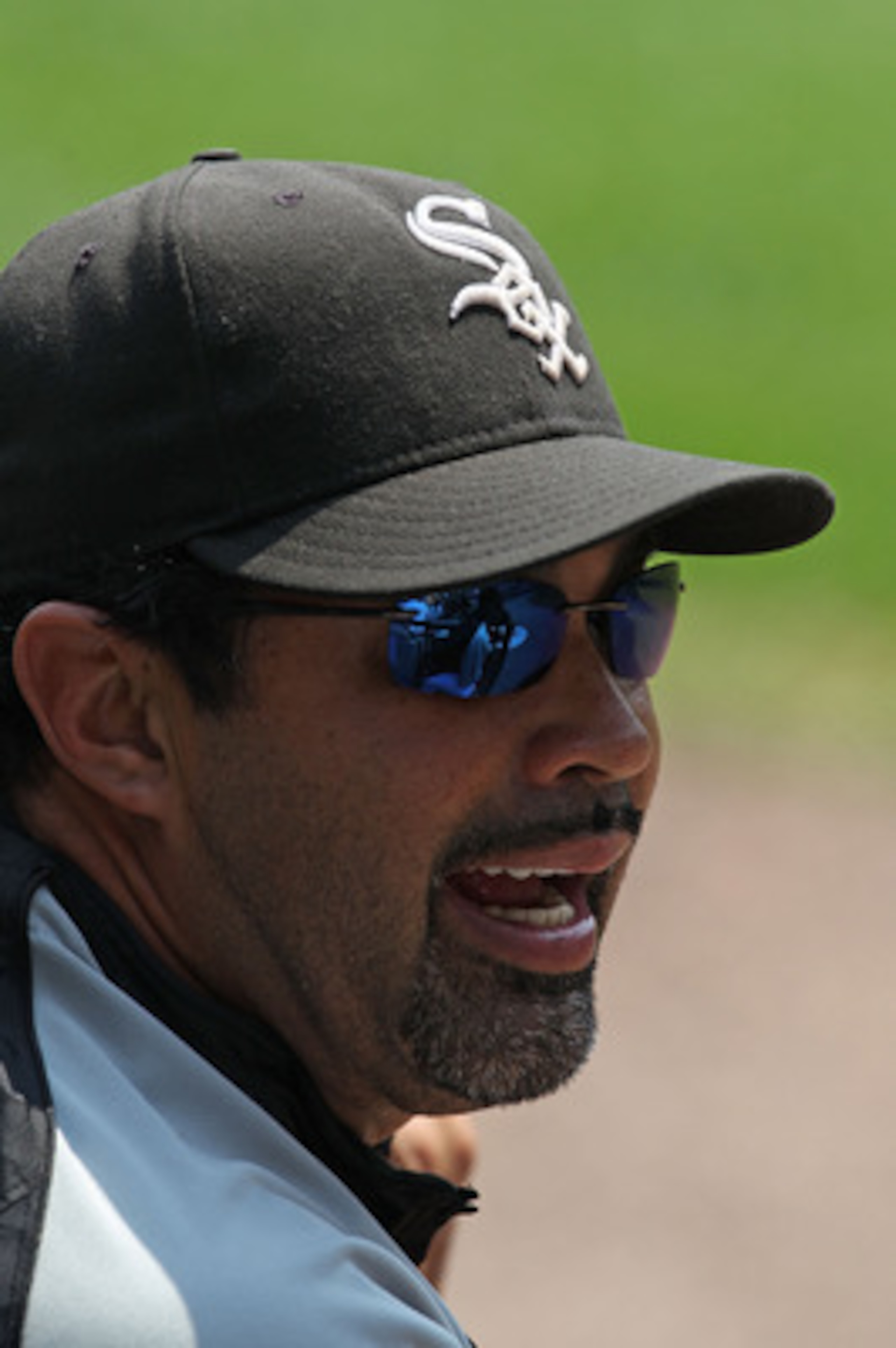 CHICAGO - AUGUST 01: Manager Ozzie Guillen #13 of the Chicago White Sox talks with his bench coach before a win over the Oakland Athletics at U.S. Cellular Field on August 1, 2010 in Chicago, Illinois. The White Sox defeated the Athletics 4-1. (Photo by J CHICAGO - AUGUST 01: Manager Ozzie Guillen #13 of the Chicago White Sox talks with his bench coach before a win over the Oakland Athletics at U.S. Cellular Field on August 1, 2010 in Chicago, Illinois. The White Sox defeated the Athletics 4-1. (Photo by J