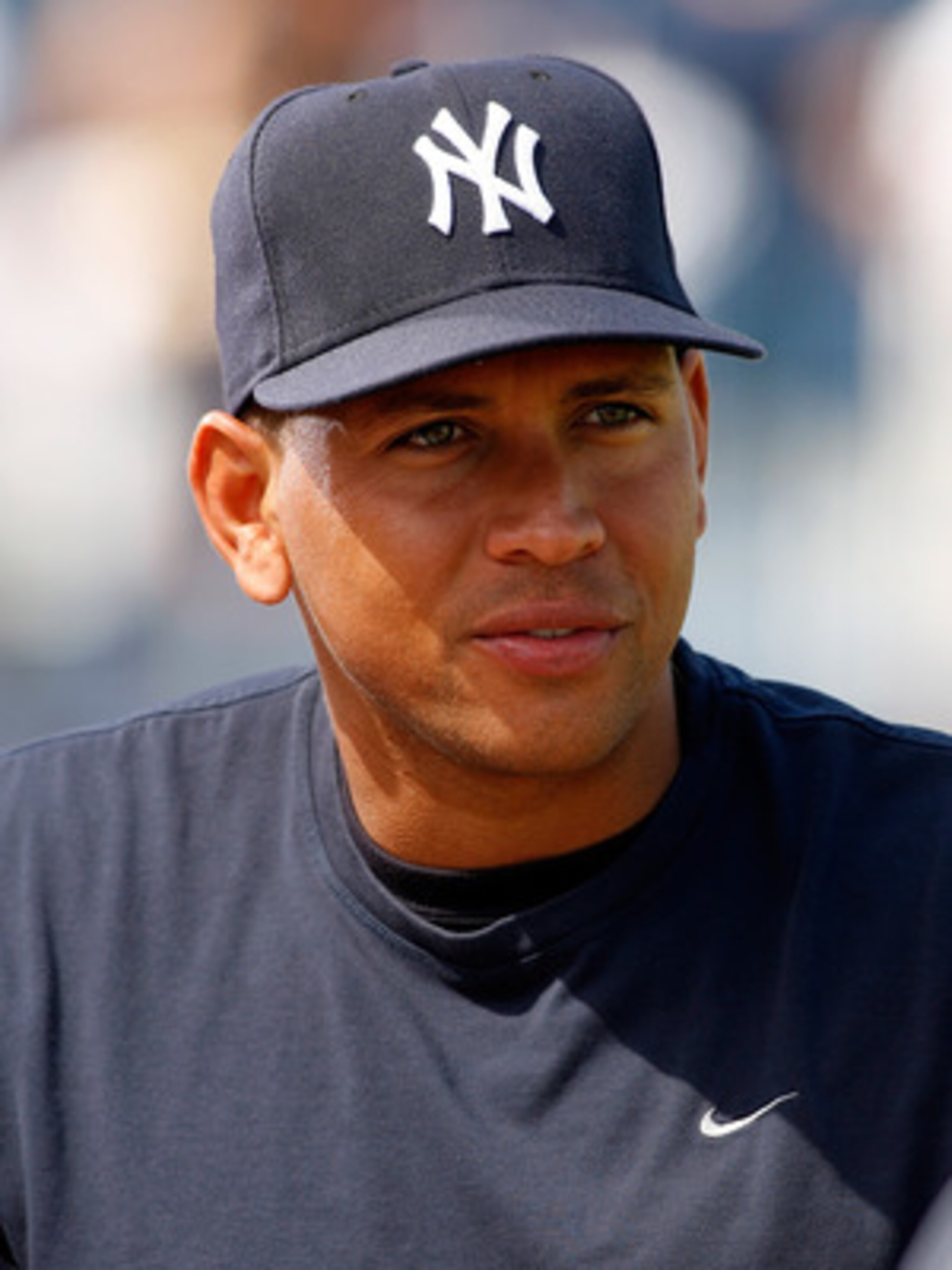 TAMPA, FL - FEBRUARY 28: Alex Rodriguez #13 of the New York Yankees does an interview prior to the start of the Grapefruit League Spring Training Game against the Minnesota Twins at George M. Steinbrenner Field on February 28, 2009 in Tampa, Florida. (P TAMPA, FL - FEBRUARY 28: Alex Rodriguez #13 of the New York Yankees does an interview prior to the start of the Grapefruit League Spring Training Game against the Minnesota Twins at George M. Steinbrenner Field on February 28, 2009 in Tampa, Florida. (P