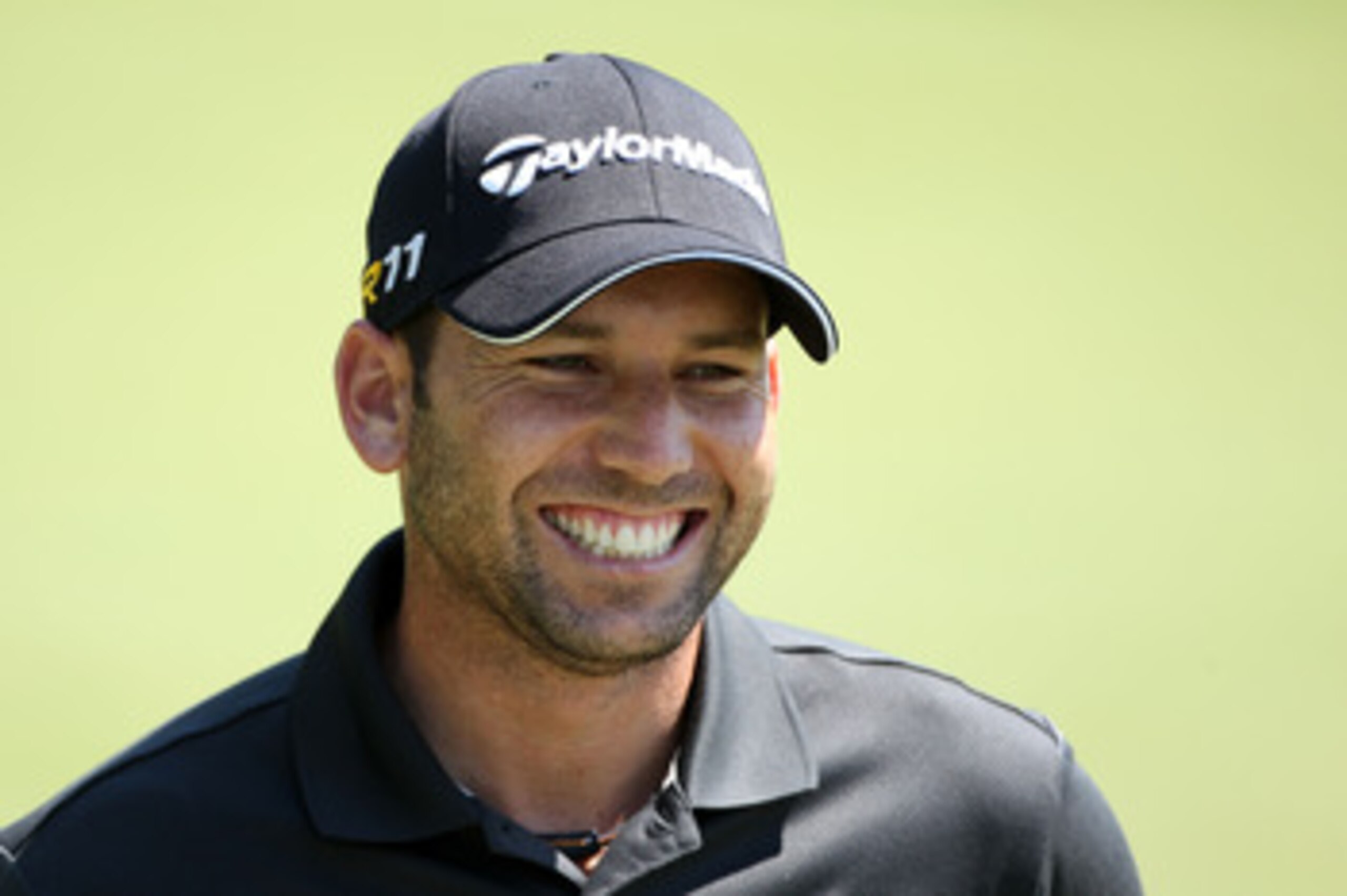 BETHESDA, MD - JUNE 15: Sergio Garcia of Spain laughs as he walks across a green during a practice round prior to the start of the 111th U.S. Open at Congressional Country Club on June 15, 2011 in Bethesda, Maryland. (Photo by Andrew Redington/Getty Ima BETHESDA, MD - JUNE 15: Sergio Garcia of Spain laughs as he walks across a green during a practice round prior to the start of the 111th U.S. Open at Congressional Country Club on June 15, 2011 in Bethesda, Maryland. (Photo by Andrew Redington/Getty Ima