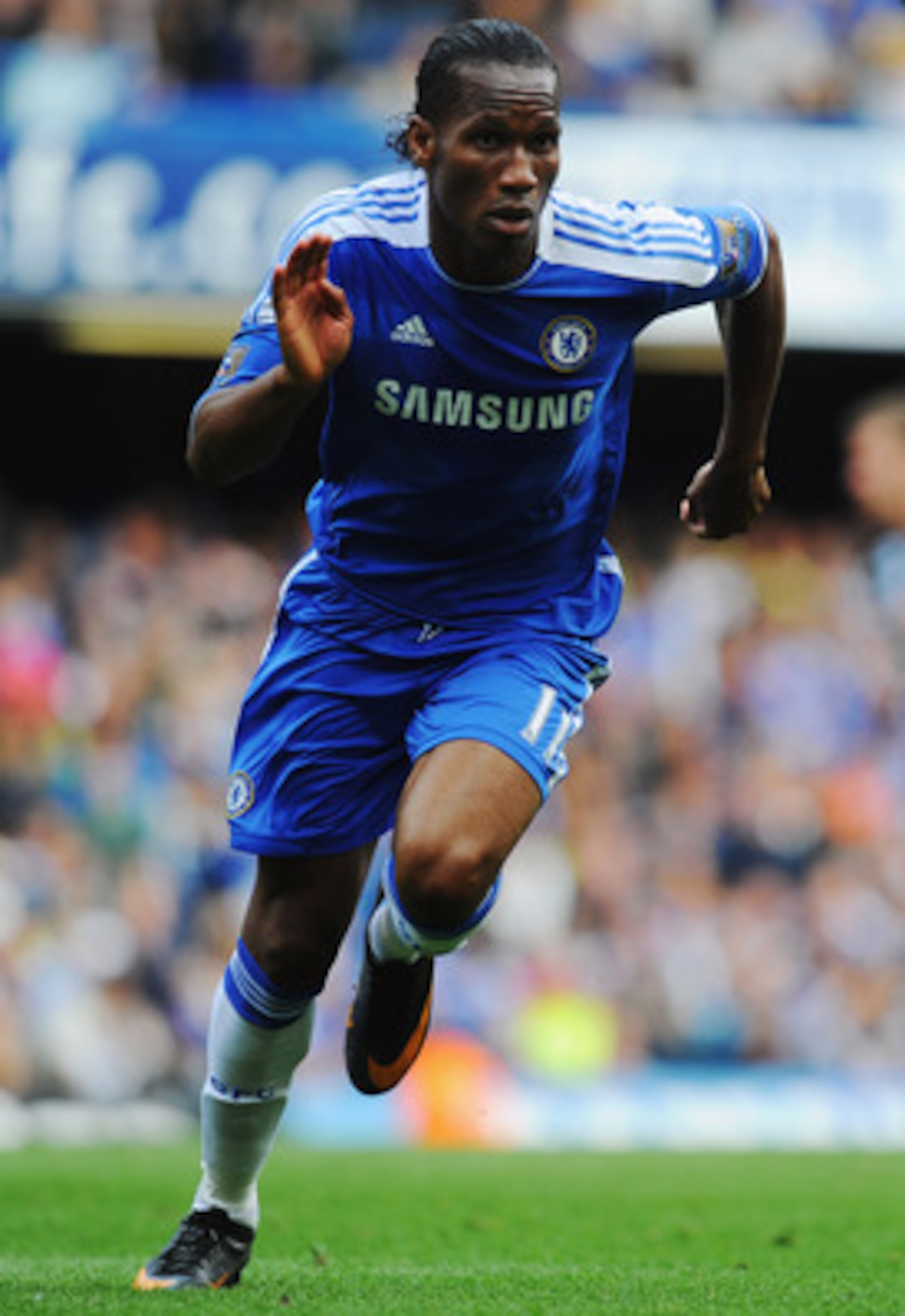 LONDON, ENGLAND - MAY 15:  Didier Drogba of Chelsea in action during the Barclays Premier League match between Chelsea and Newcastle United at Stamford Bridge on May 15, 2011 in London, England.  (Photo by Mike Hewitt/Getty Images)