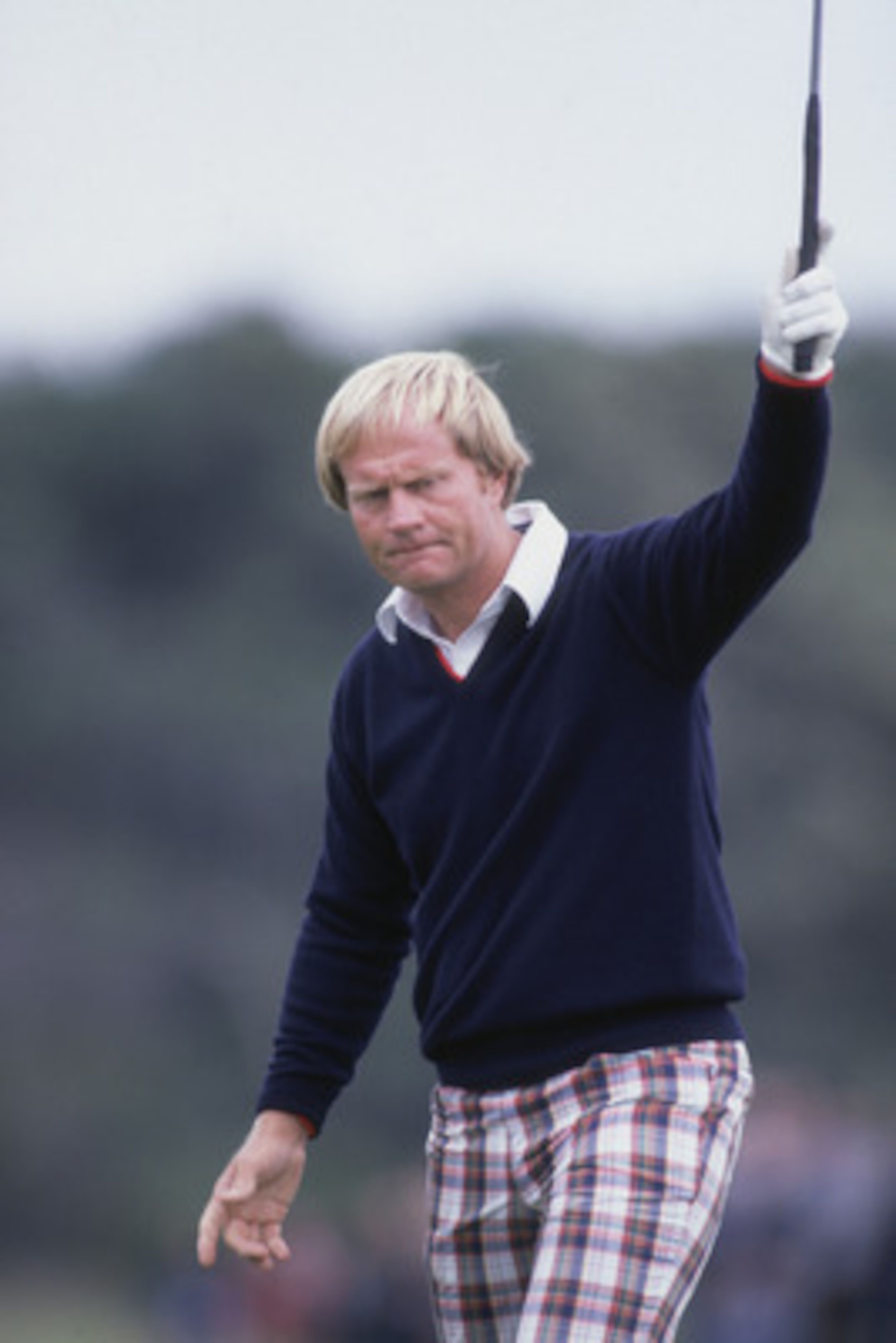 American golfer Jack Nicklaus during the British Open at Muirfield Golf Club in Scotland, 1980. (Photo by Getty Images)