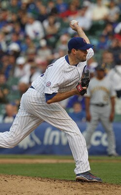 CHICAGO, IL - MAY 29:  Sean Marshall #45 of the Chicago Cubs pitches against the Pittsburgh Pirates at Wrigley Field on May 29, 2011 in Chicago, Illinois. The Cubs defeated the Pirates 3-2.  (Photo by Jonathan Daniel/Getty Images)