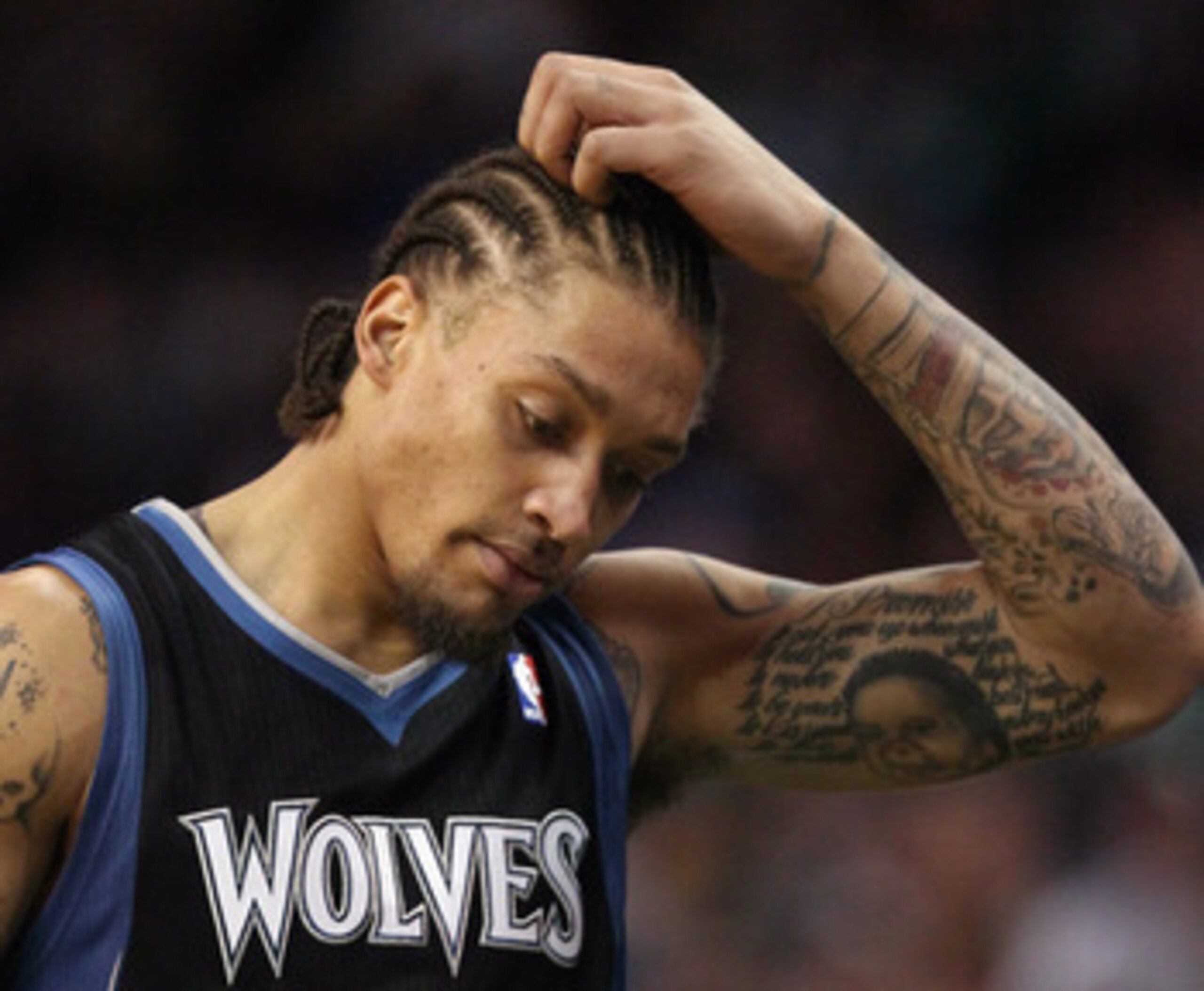 BOSTON, MA - JANUARY 03: Michael Beasley #8 of the Minnesota Timberwolves reacts after he is called for an offensive foul in the first half against the Boston Celtics on January 3, 2011 at the TD Garden in Boston, Massachusetts. NOTE TO USER: User expres BOSTON, MA - JANUARY 03: Michael Beasley #8 of the Minnesota Timberwolves reacts after he is called for an offensive foul in the first half against the Boston Celtics on January 3, 2011 at the TD Garden in Boston, Massachusetts. NOTE TO USER: User expres