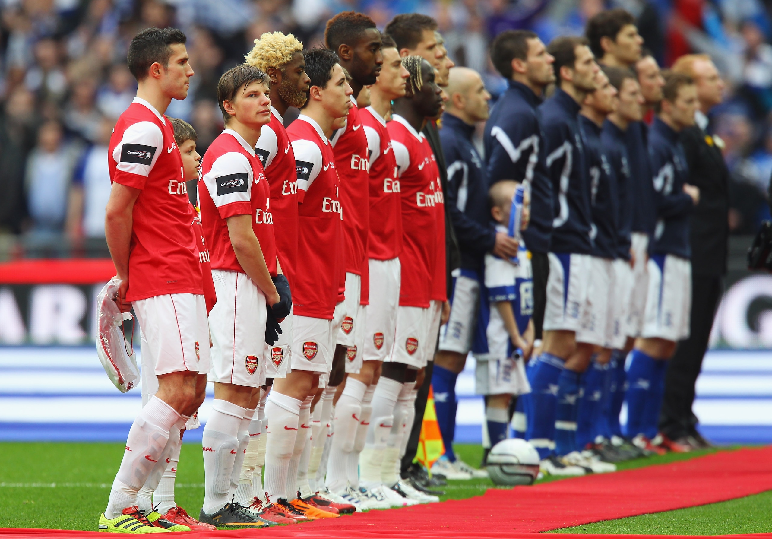LONDON, ENGLAND - FEBRUARY 27: Andrey Arshavin of Arsenal looks on as the teams line up ahead of the Carling Cup Final between Arsenal and Birmingham City at Wembley Stadium on February 27, 2011 in London, England. (Photo by Alex Livesey/Getty Images) LONDON, ENGLAND - FEBRUARY 27: Andrey Arshavin of Arsenal looks on as the teams line up ahead of the Carling Cup Final between Arsenal and Birmingham City at Wembley Stadium on February 27, 2011 in London, England. (Photo by Alex Livesey/Getty Images)