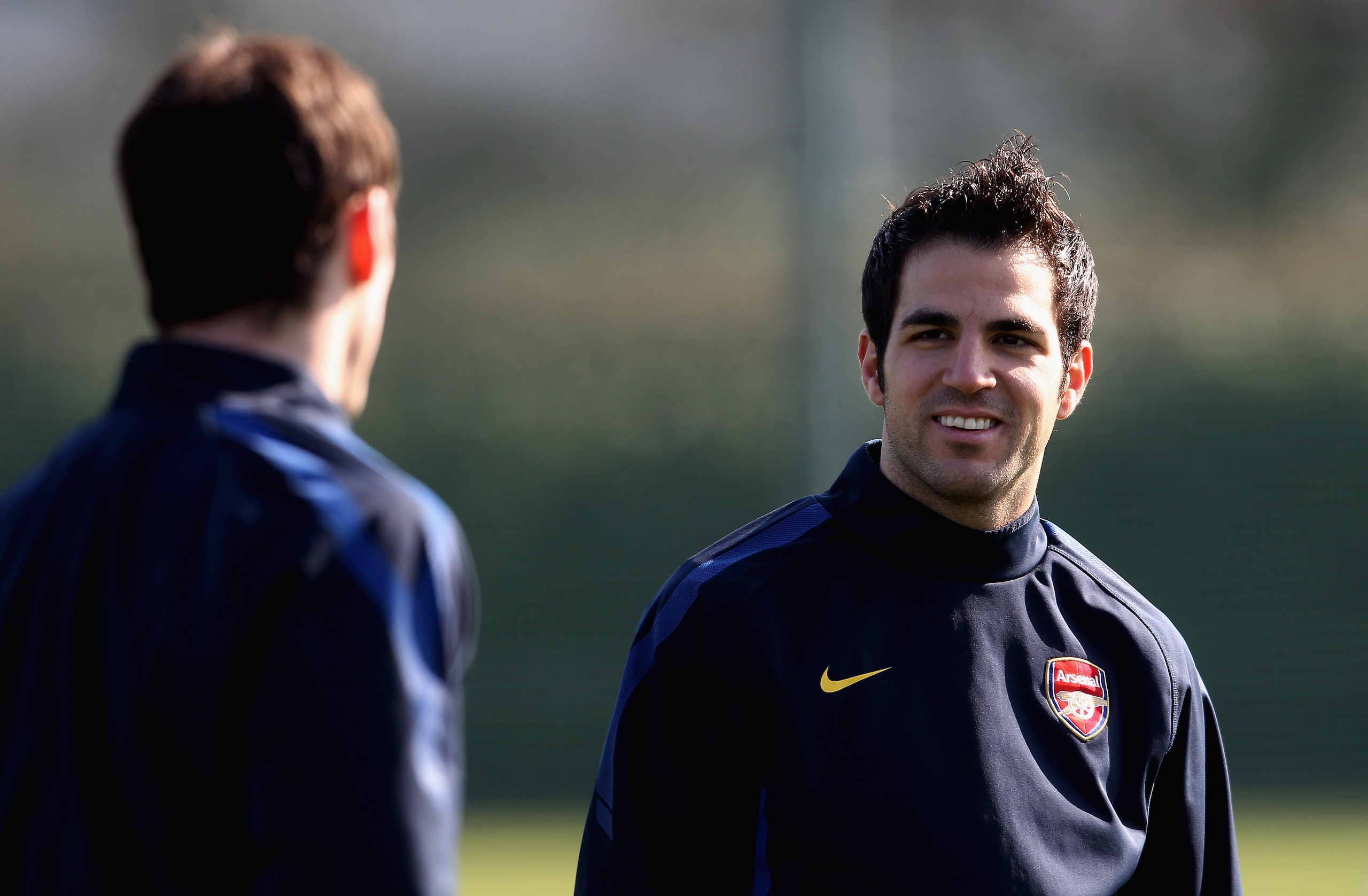 ST ALBANS, ENGLAND - MARCH 07: Cesc Fabregas of Arsenal during a training session ahead of the UEFA Champions League Round of 16 second leg match against Barcelona at London Colney on March 7, 2011 in St Albans, England. (Photo by Scott Heavey/Getty Ima ST ALBANS, ENGLAND - MARCH 07: Cesc Fabregas of Arsenal during a training session ahead of the UEFA Champions League Round of 16 second leg match against Barcelona at London Colney on March 7, 2011 in St Albans, England. (Photo by Scott Heavey/Getty Ima