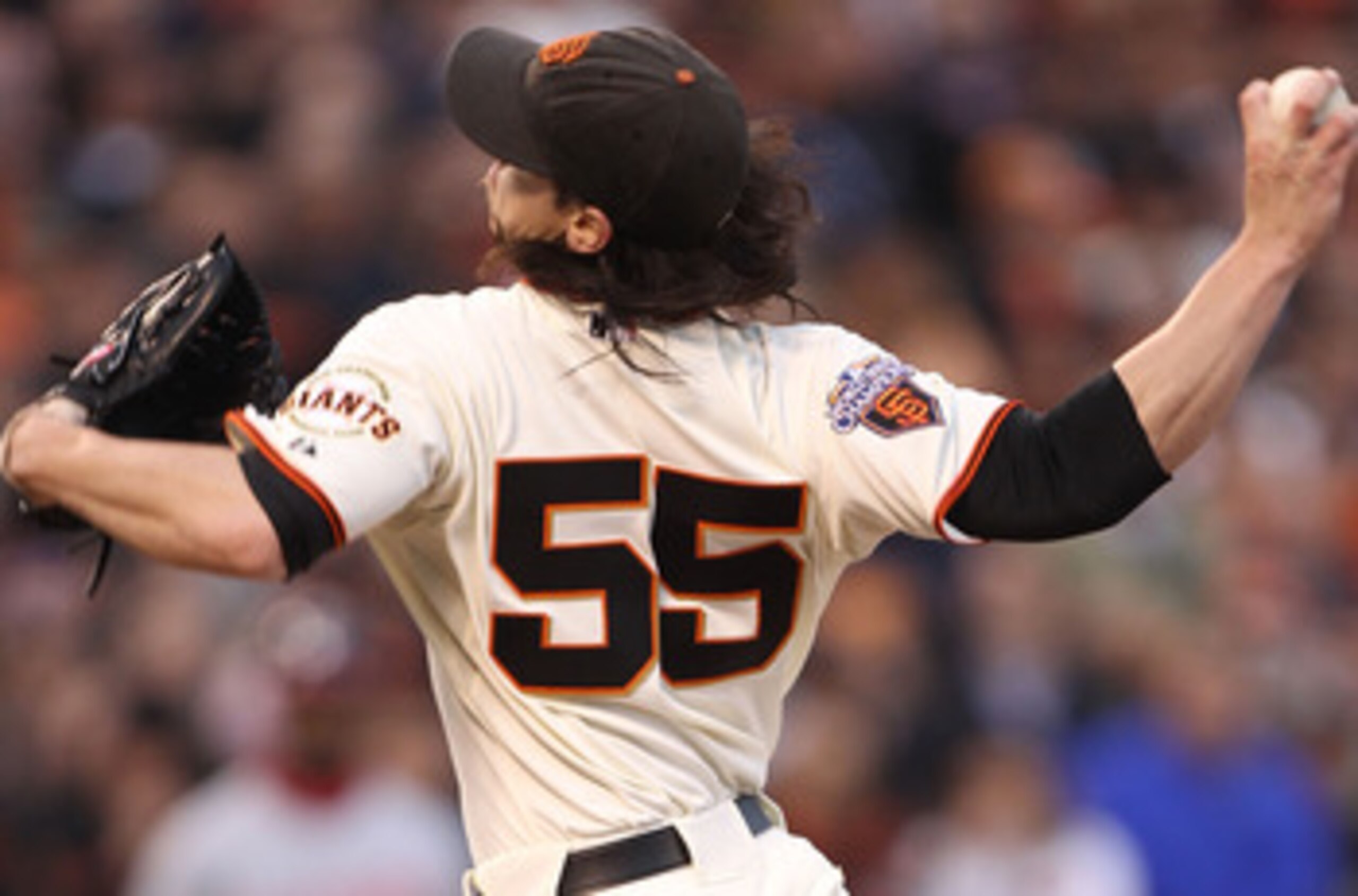 WASHINGTON, DC - APRIL 29: Starting pitcher Tim Lincecum #55 of the San Francisco Giants delivers to a Washington Nationals batter at Nationals Park on April 29, 2011 in Washington, DC. (Photo by Rob Carr/Getty Images) WASHINGTON, DC - APRIL 29: Starting pitcher Tim Lincecum #55 of the San Francisco Giants delivers to a Washington Nationals batter at Nationals Park on April 29, 2011 in Washington, DC. (Photo by Rob Carr/Getty Images)