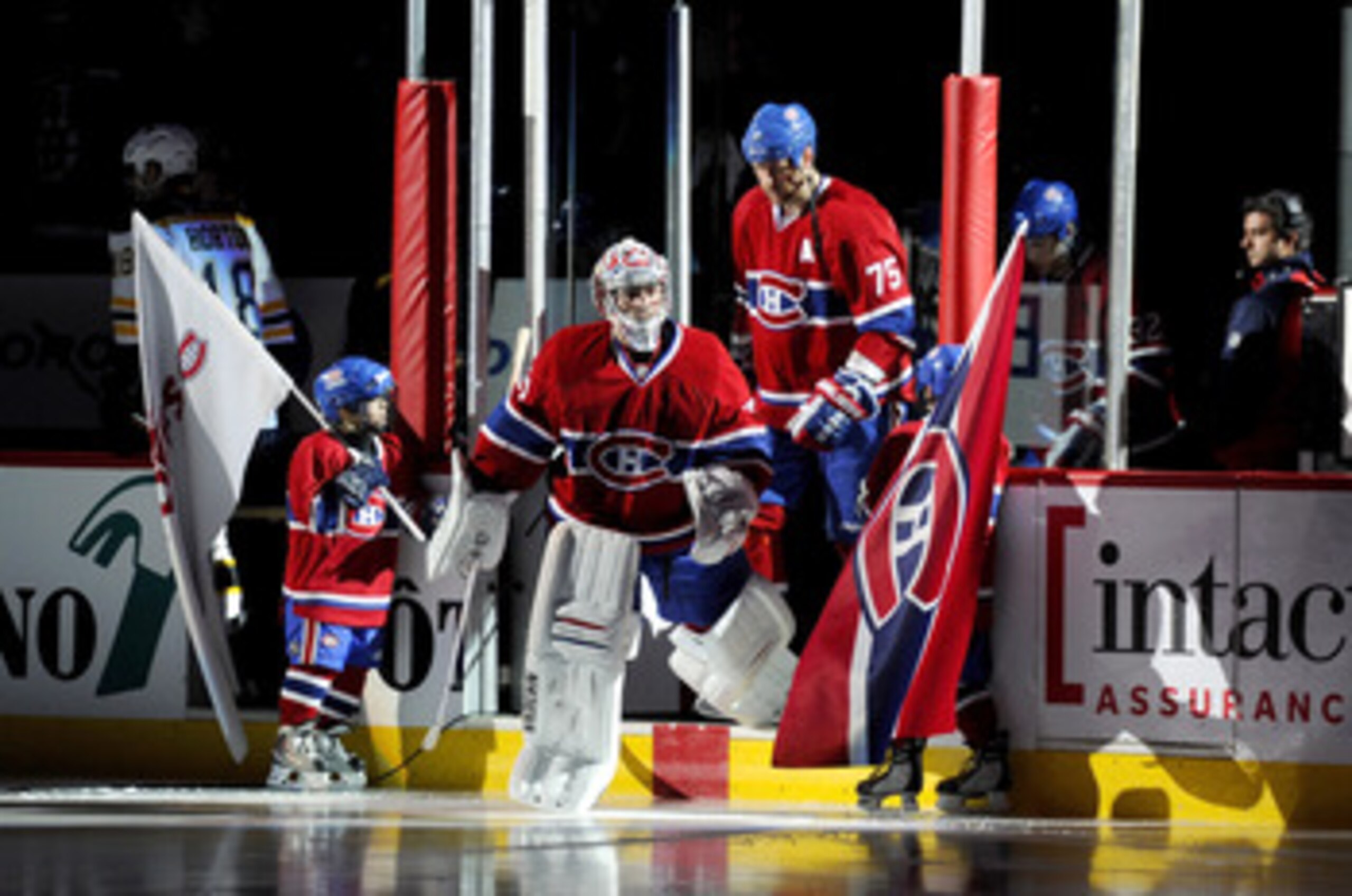 MONTREAL, CANADA - APRIL 26: Carey Price #31 of the Montreal Canadiens steps out onto the ice during pre-game introductions before Game Six of the Eastern Conference Quarterfinals against the Boston Bruins during the 2011 NHL Stanley Cup Playoffs at the MONTREAL, CANADA - APRIL 26: Carey Price #31 of the Montreal Canadiens steps out onto the ice during pre-game introductions before Game Six of the Eastern Conference Quarterfinals against the Boston Bruins during the 2011 NHL Stanley Cup Playoffs at the