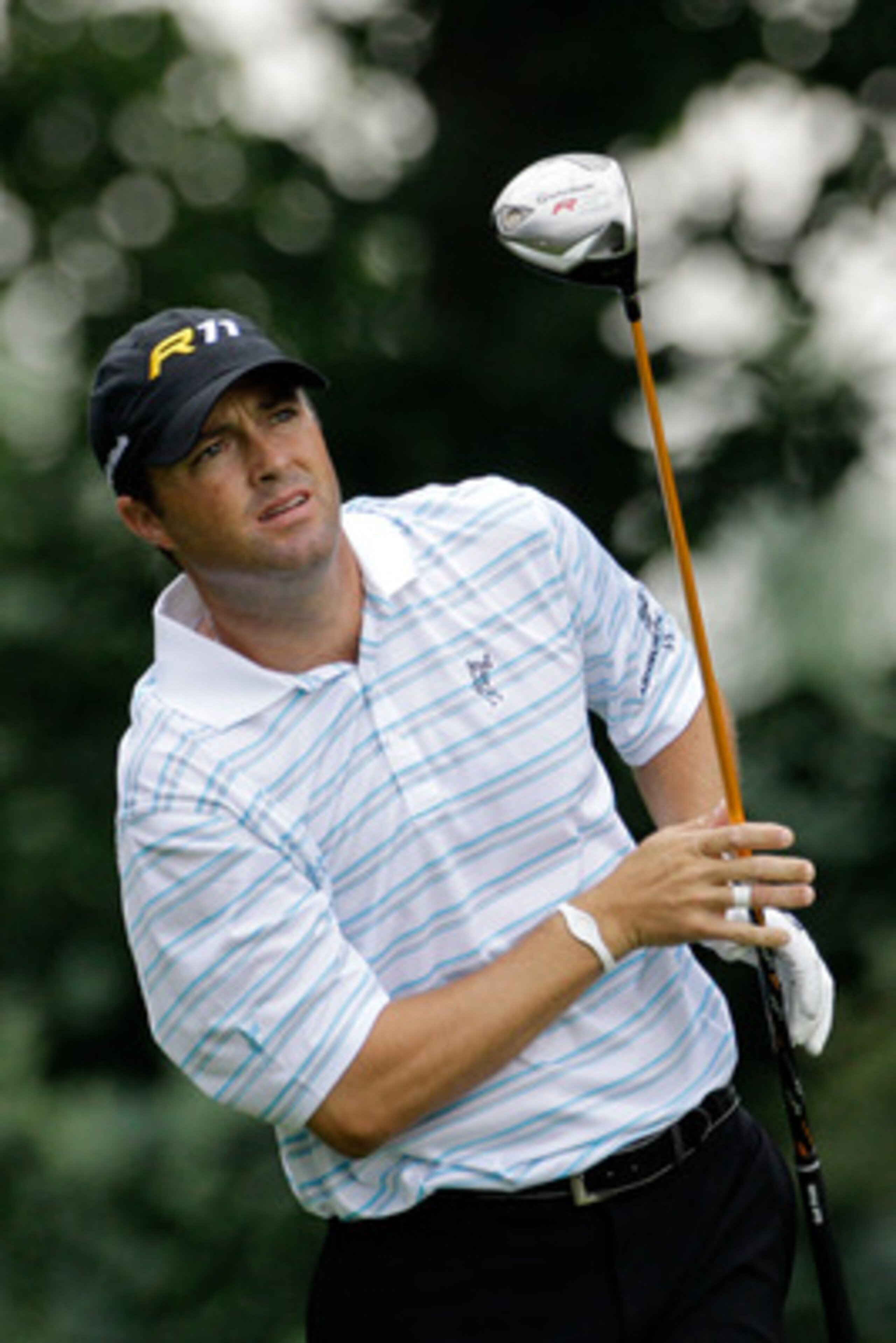 BETHESDA, MD - JUNE 16:  Ryan Palmer watches his tee shot on the fourth hole during the first round of the 111th U.S. Open at Congressional Country Club on June 16, 2011 in Bethesda, Maryland.  (Photo by Rob Carr/Getty Images)