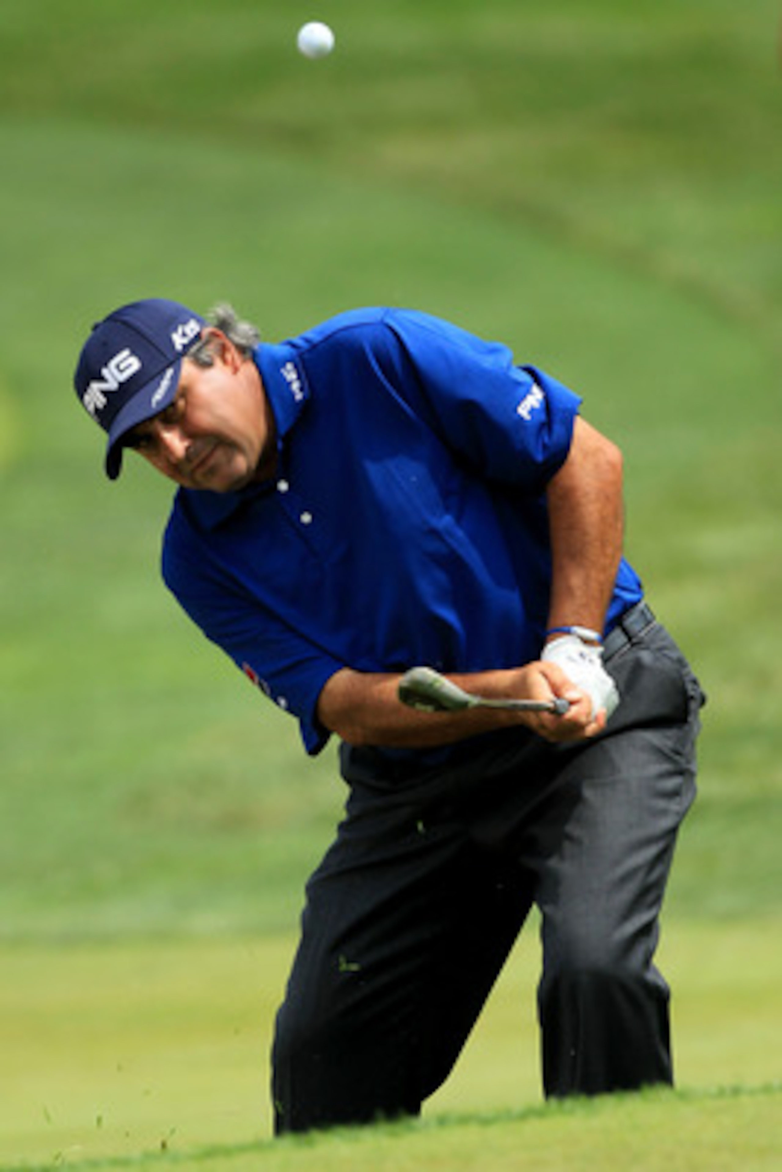 BETHESDA, MD - JUNE 16: Angel Cabrera of Argentina hits a shot on the fifth hole during the first round of the 111th U.S. Open at Congressional Country Club on June 16, 2011 in Bethesda, Maryland. (Photo by David Cannon/Getty Images) BETHESDA, MD - JUNE 16: Angel Cabrera of Argentina hits a shot on the fifth hole during the first round of the 111th U.S. Open at Congressional Country Club on June 16, 2011 in Bethesda, Maryland. (Photo by David Cannon/Getty Images)