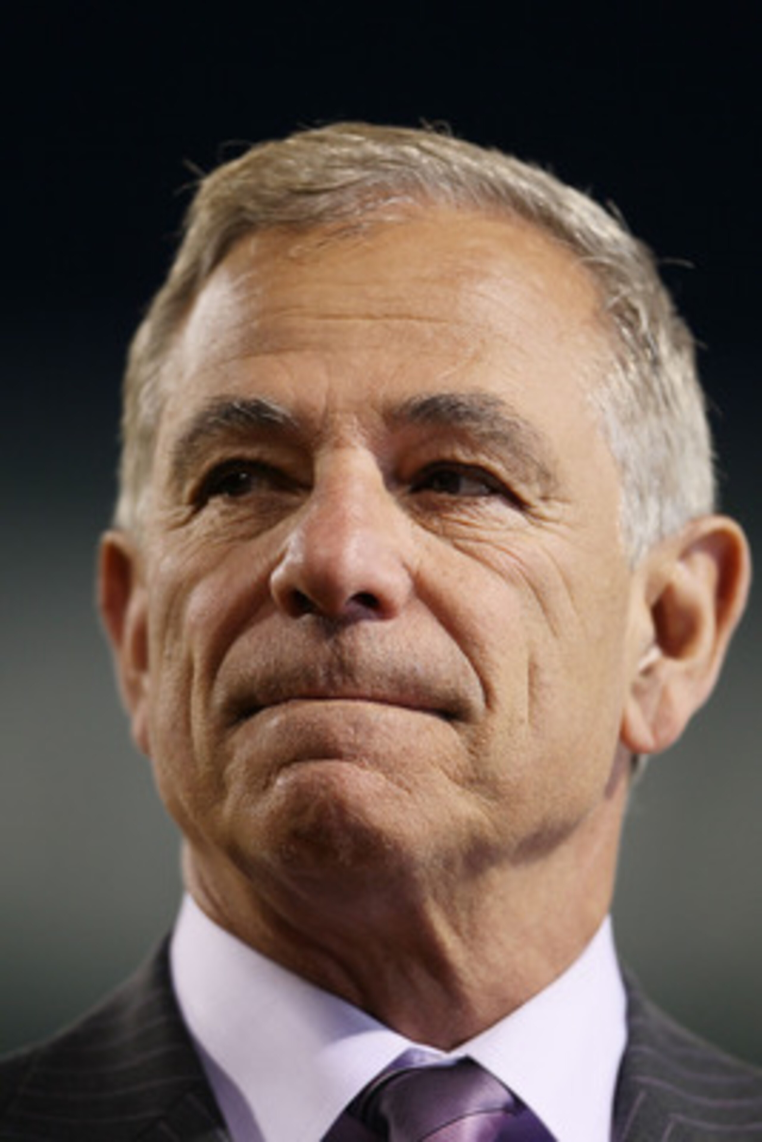 BOSTON - APRIL 04:   Bobby Valentine looks on before the game between the  Boston Red Sox and the New York Yankees on April 4, 2010 during Opening Night at Fenway Park in Boston, Massachusetts.  (Photo by Elsa/Getty Images)