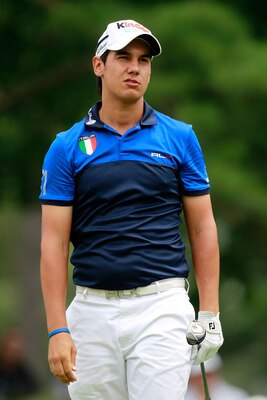 BETHESDA, MD - JUNE 16:  Matteo Manassero of Italy watches his tee shot on the second hole during the first round of the 111th U.S. Open at Congressional Country Club on June 16, 2011 in Bethesda, Maryland.  (Photo by Chris Trotman/Getty Images)