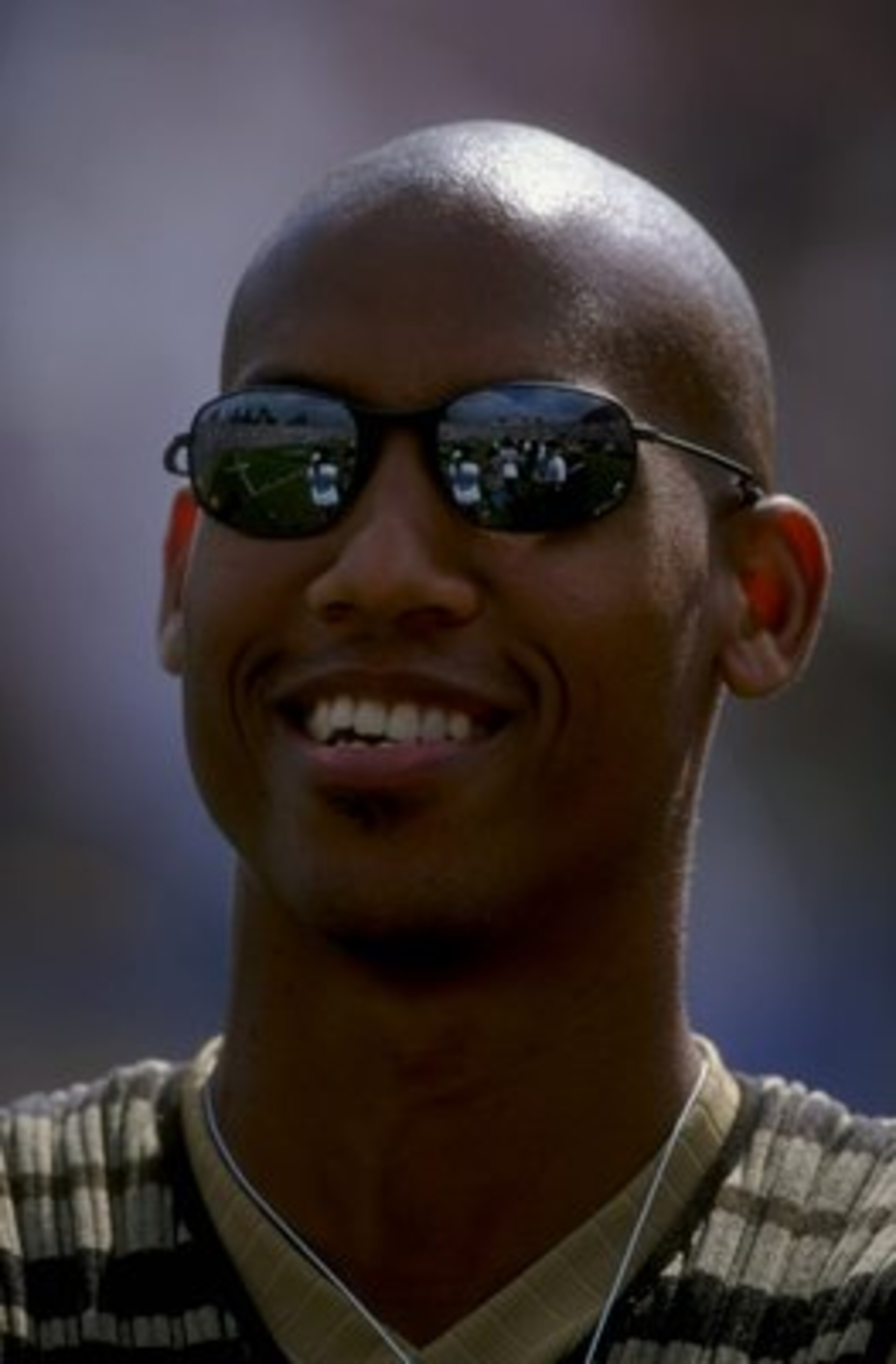 3 Oct 1998: Alumnus Reggie Miller of the UCLA Bruins looks on during the game against the Washington State Cougars at the Rose Bowl in Pasadena, California. The Bruins defeated the Cougars 49-17. Mandatory Credit: Donald Miralle /Allsport 3 Oct 1998: Alumnus Reggie Miller of the UCLA Bruins looks on during the game against the Washington State Cougars at the Rose Bowl in Pasadena, California. The Bruins defeated the Cougars 49-17. Mandatory Credit: Donald Miralle /Allsport