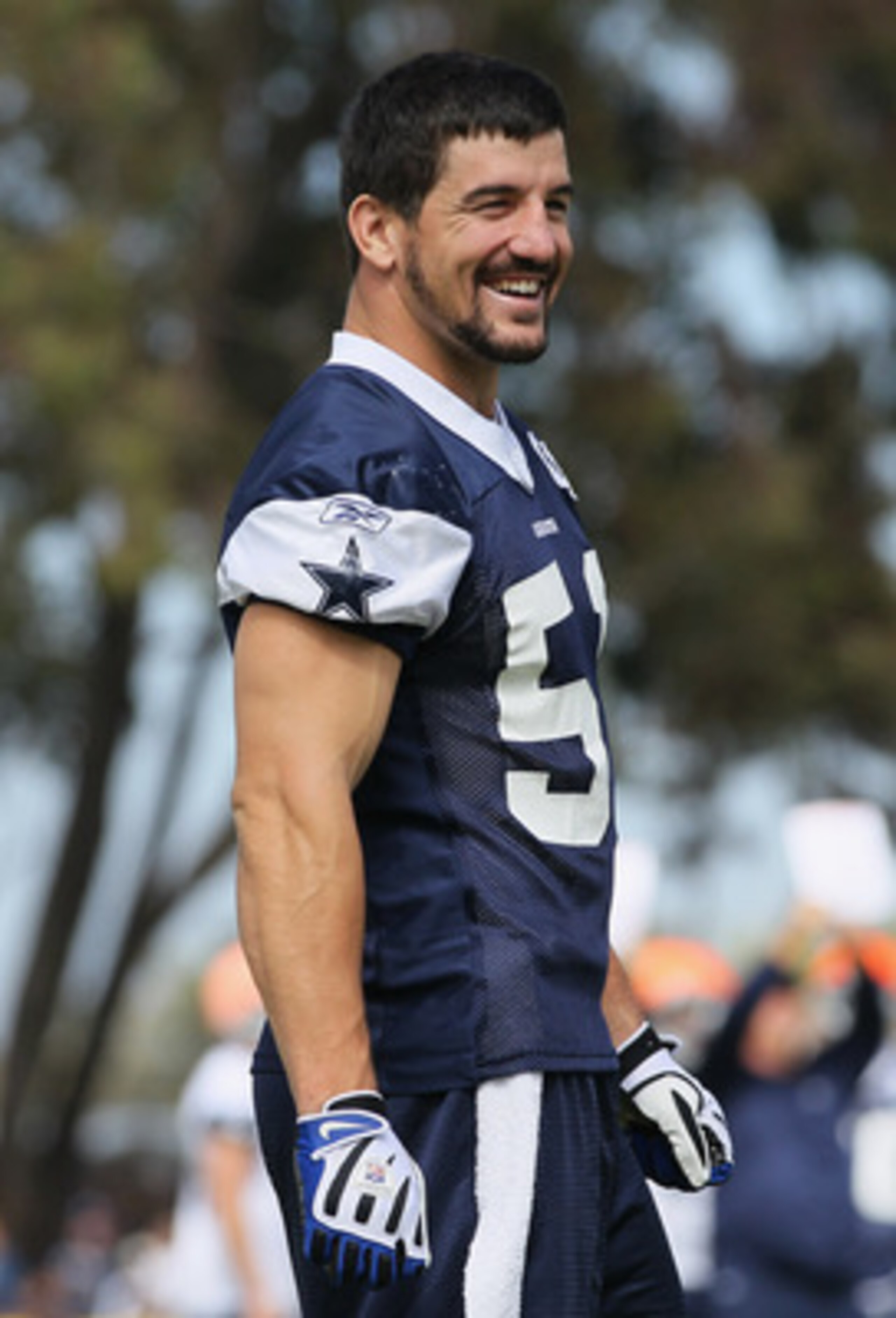 OXNARD, CA - AUGUST 14:  Linebacker Keith Brooking #51 looks on during Dallas Cowboys Training Camp at the Marriott Residence Inn Oxnard River Ridge on August 14, 2010 in Oxnard, California.  (Photo by Jeff Gross/Getty Images)