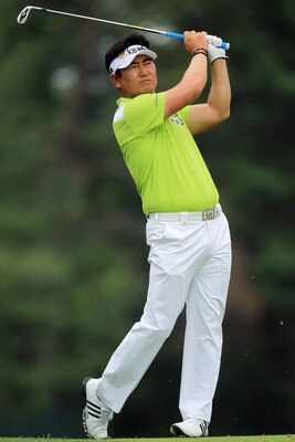 BETHESDA, MD - JUNE 16:  Y.E. Yang of South Korea watches a shot on the fifth hole during the first round of the 111th U.S. Open at Congressional Country Club on June 16, 2011 in Bethesda, Maryland.  (Photo by David Cannon/Getty Images)