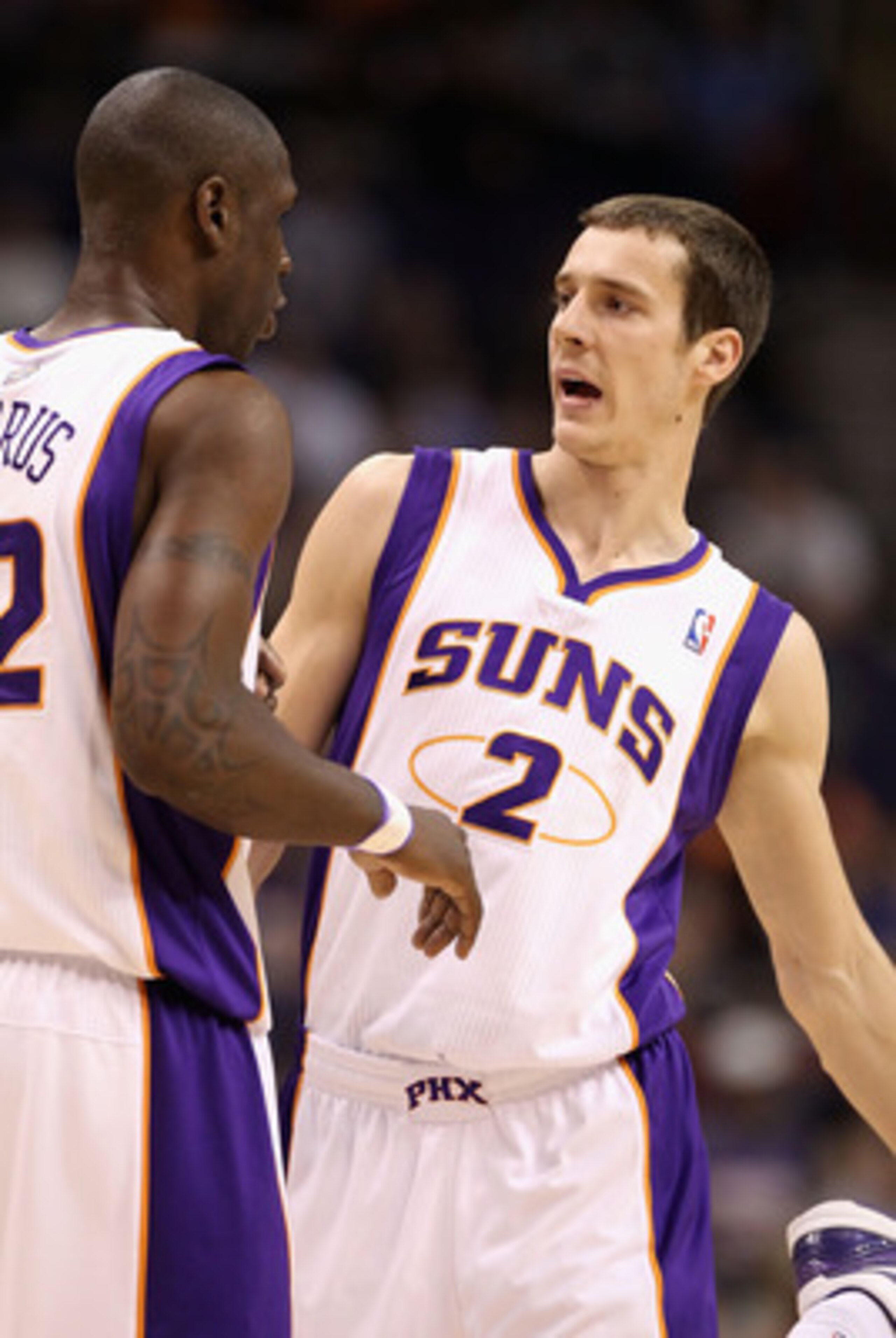 PHOENIX, AZ - JANUARY 14:  Goran Dragic #2 of the Phoenix Suns during the NBA game against the Portland Trail Blazers at US Airways Center on January 14, 2011 in Phoenix, Arizona. The Suns defeated the Trail Blazers 115-111. NOTE TO USER: User expressly a
