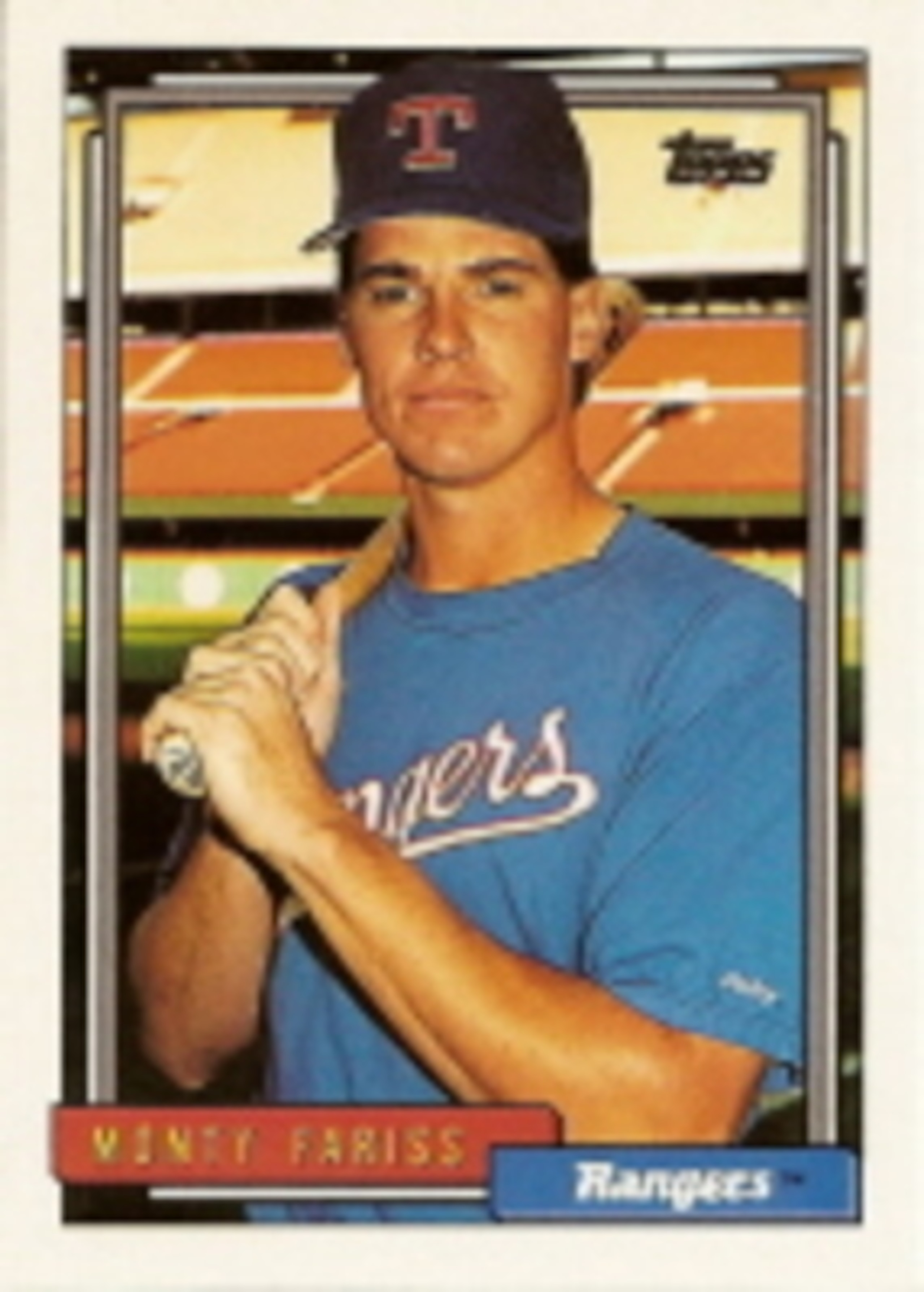 Monty Fariss' baseball card has finally done me some good. Monty Fariss' baseball card has finally done me some good.