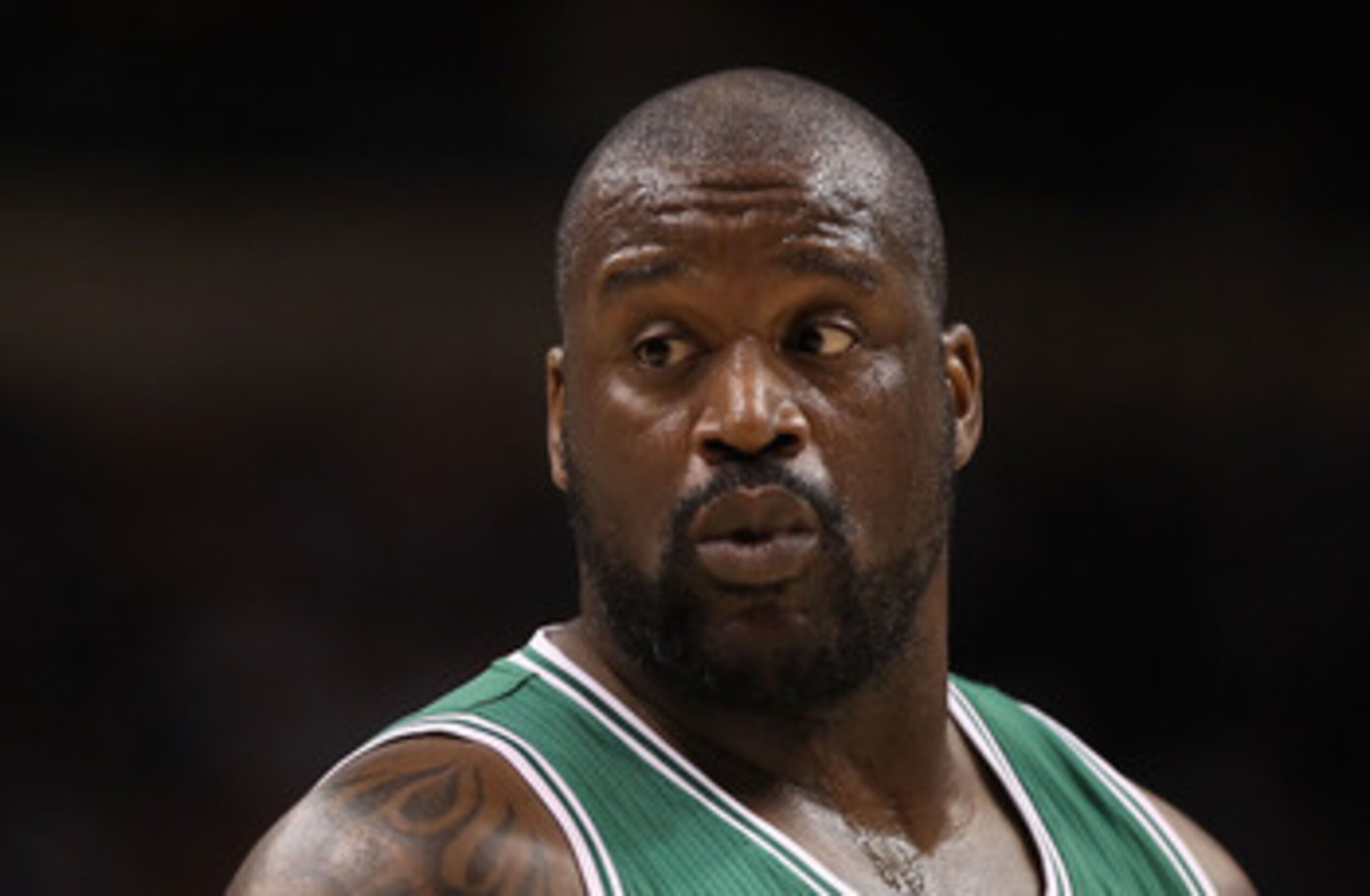PHOENIX, AZ - JANUARY 28:  Shaquille O'Neal #36 of the Boston Celtics during the NBA game against the Phoenix Suns at US Airways Center on January 28, 2011 in Phoenix, Arizona.  The Suns defeated the Celtics 88-71.  NOTE TO USER: User expressly acknowledg