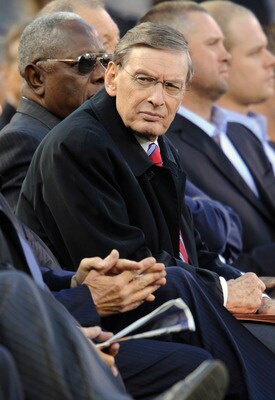 MINNEAPOLIS, MN - MAY 26: MLB commissioner Bud Selig at the memorial for Hall of Famer Harmon Killebrew on May 26, 2011 at Target Field in Minneapolis, Minnesota. Harmon Killebrew passed away on May 17, 2011 after a battle with esophageal cancer. (Photo b